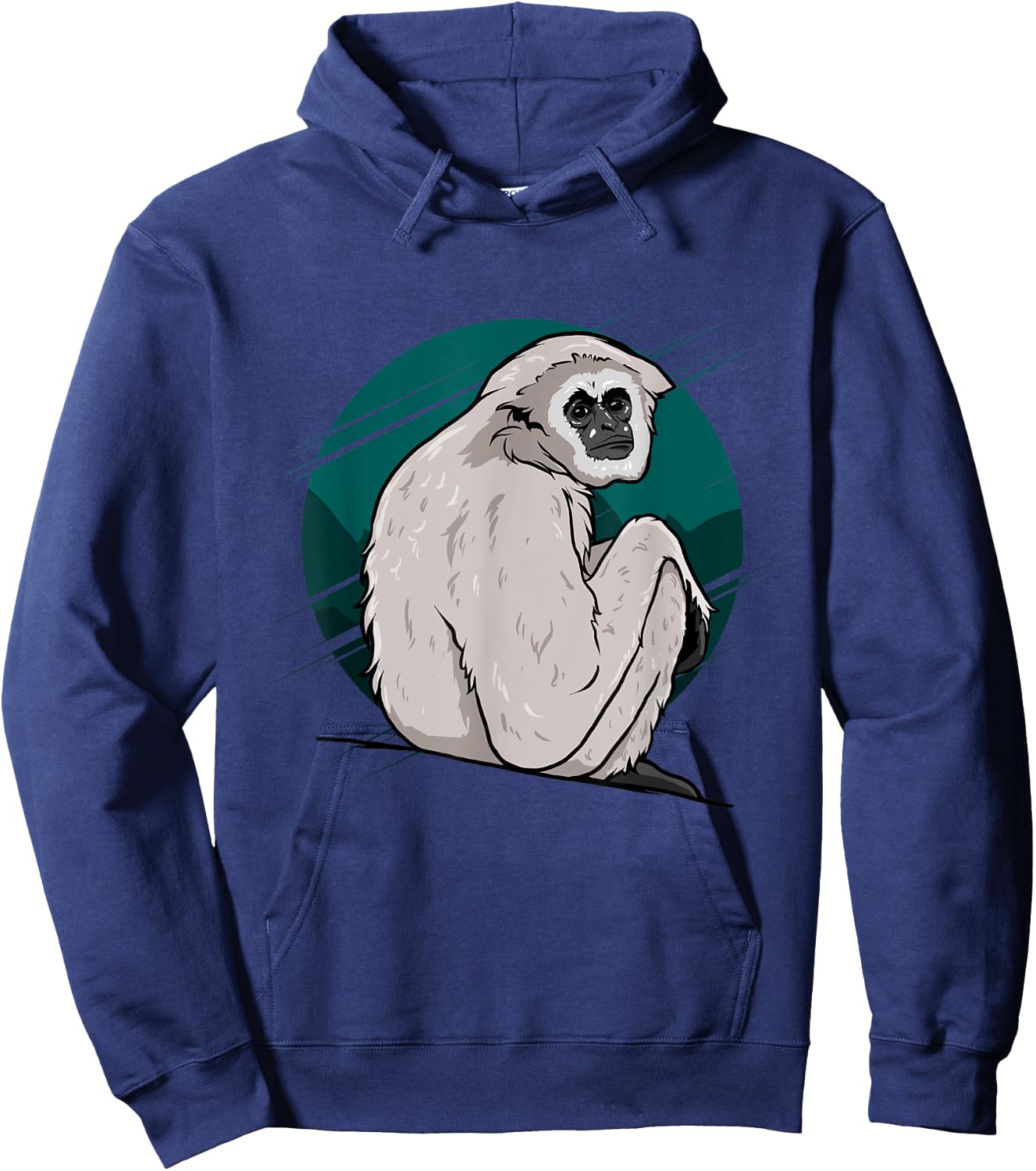 Funny Gibbon Monkey Hoodie - Hoodie | Navy