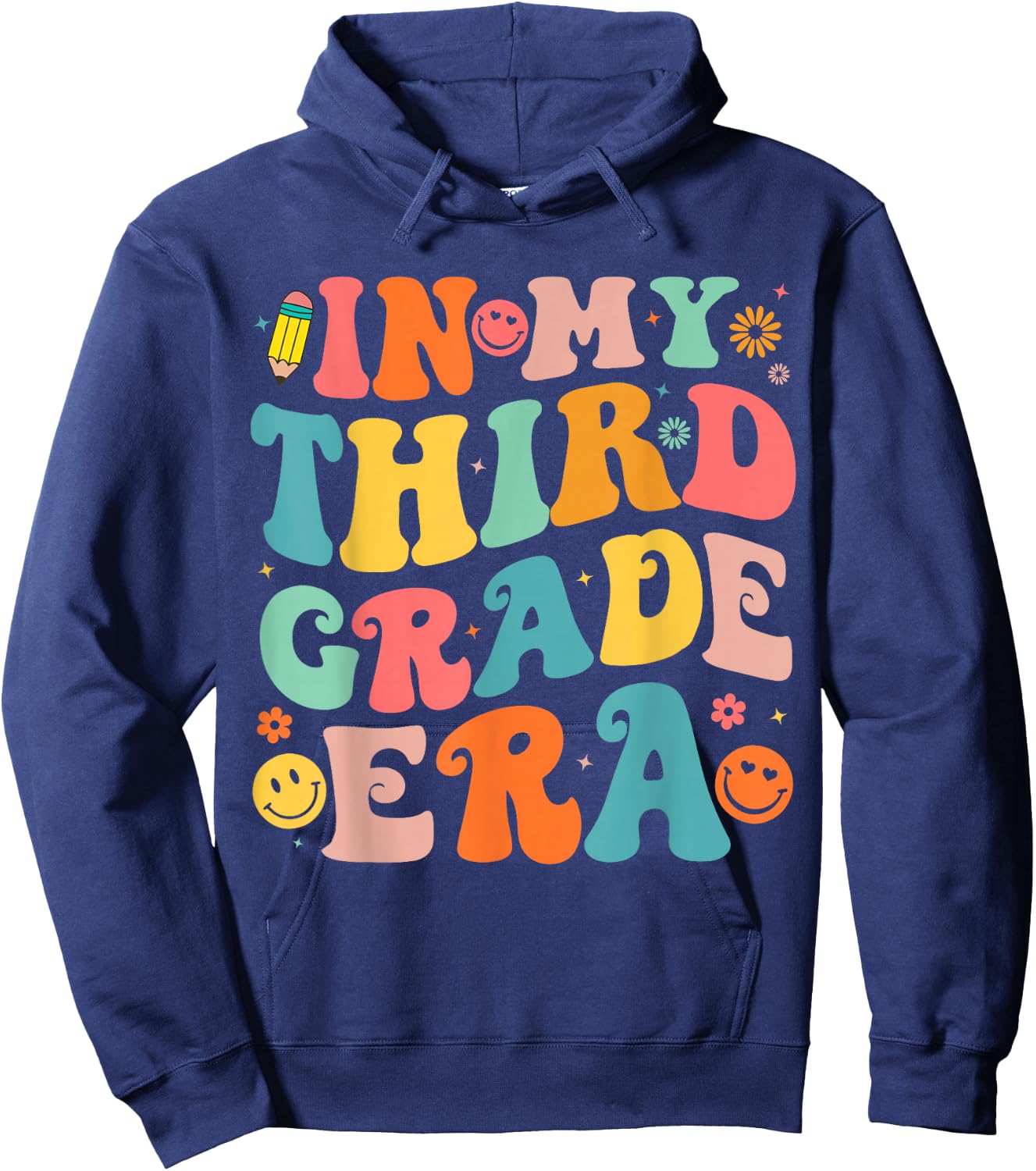 in My Third Grade Era 3rd Grade Teacher Back to School Hoodie - Hoodie | Navy