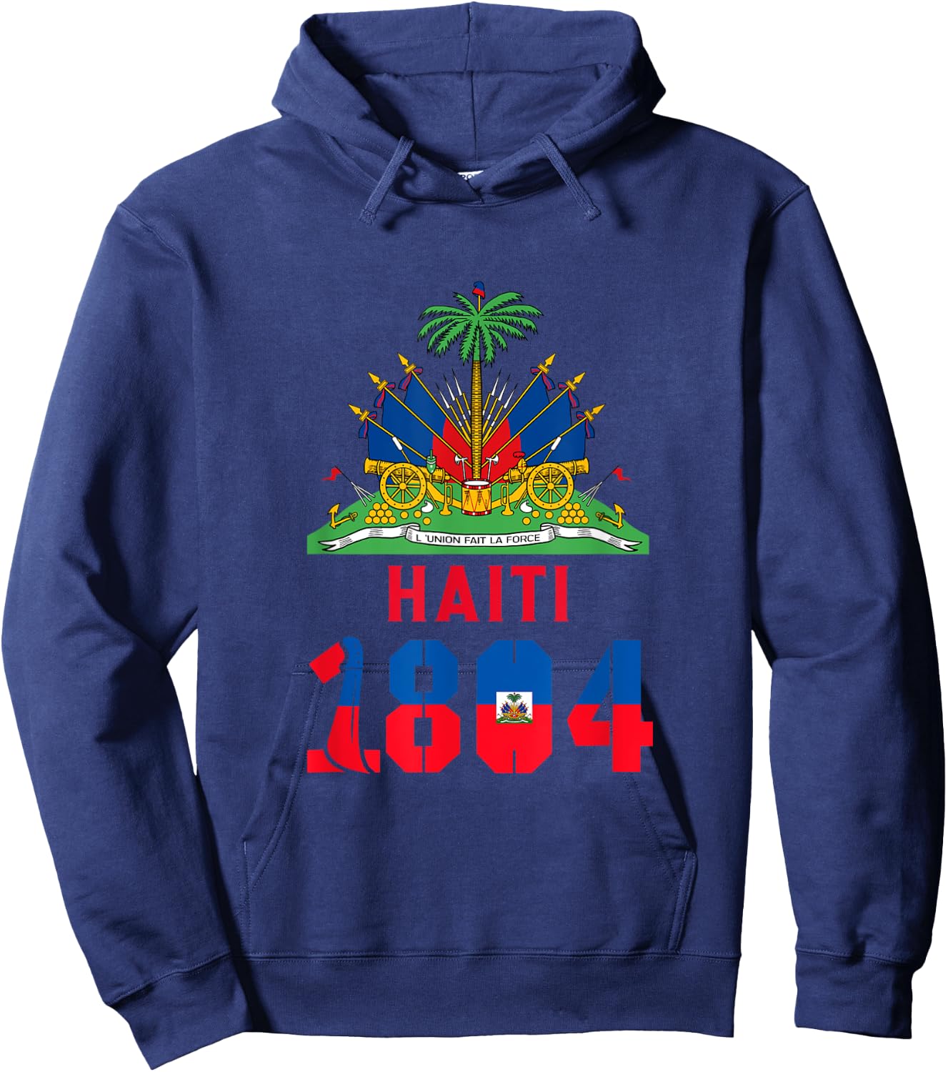 Haitian Revolution 1804 Flag Hoodie - Hoodie | Navy