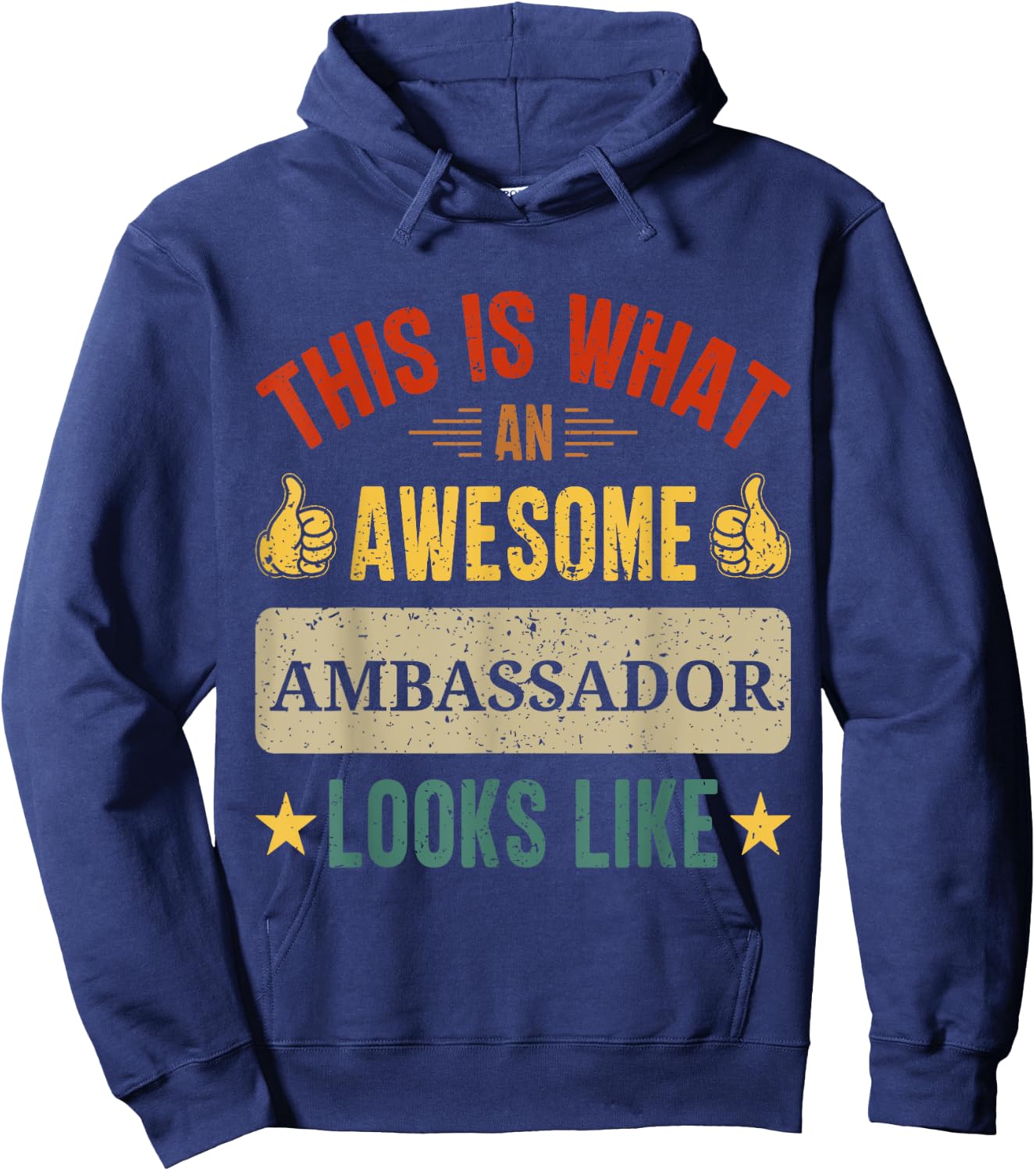 Ambassador gifts funny Ambassador quote Hoodie - Hoodie | Navy