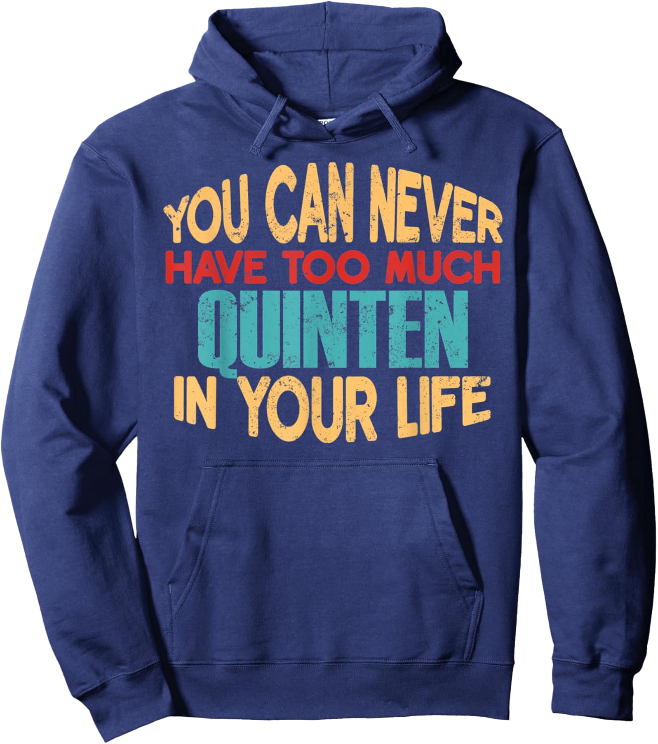 Funny Quinten Personalized First Name Joke Item Hoodie - Hoodie | Navy