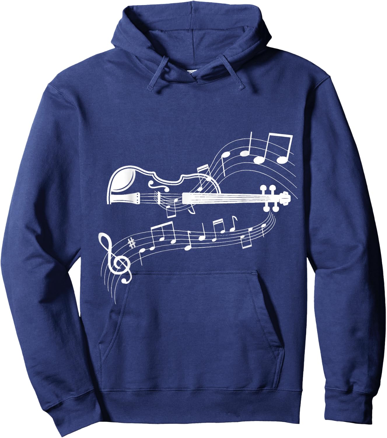 Musical Sheet Music Musicians Clef Sheet Music Hoodie - Hoodie | Navy