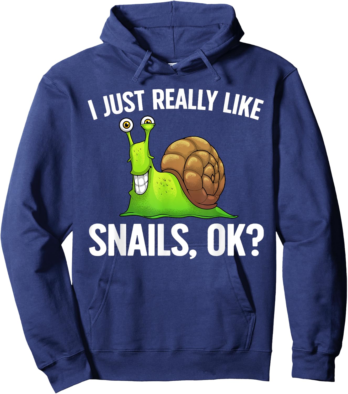 Cute Snail Design Women Kids Gastropod Snail Lovers Hoodie - Hoodie | Navy
