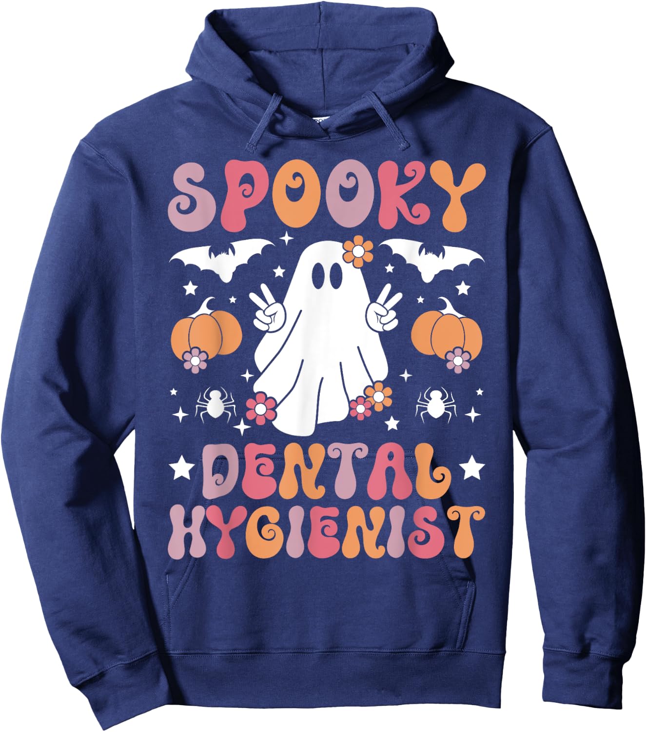 Spooky Dental Hygienist Halloween Dental Hygienist Hoodie - Hoodie | Navy