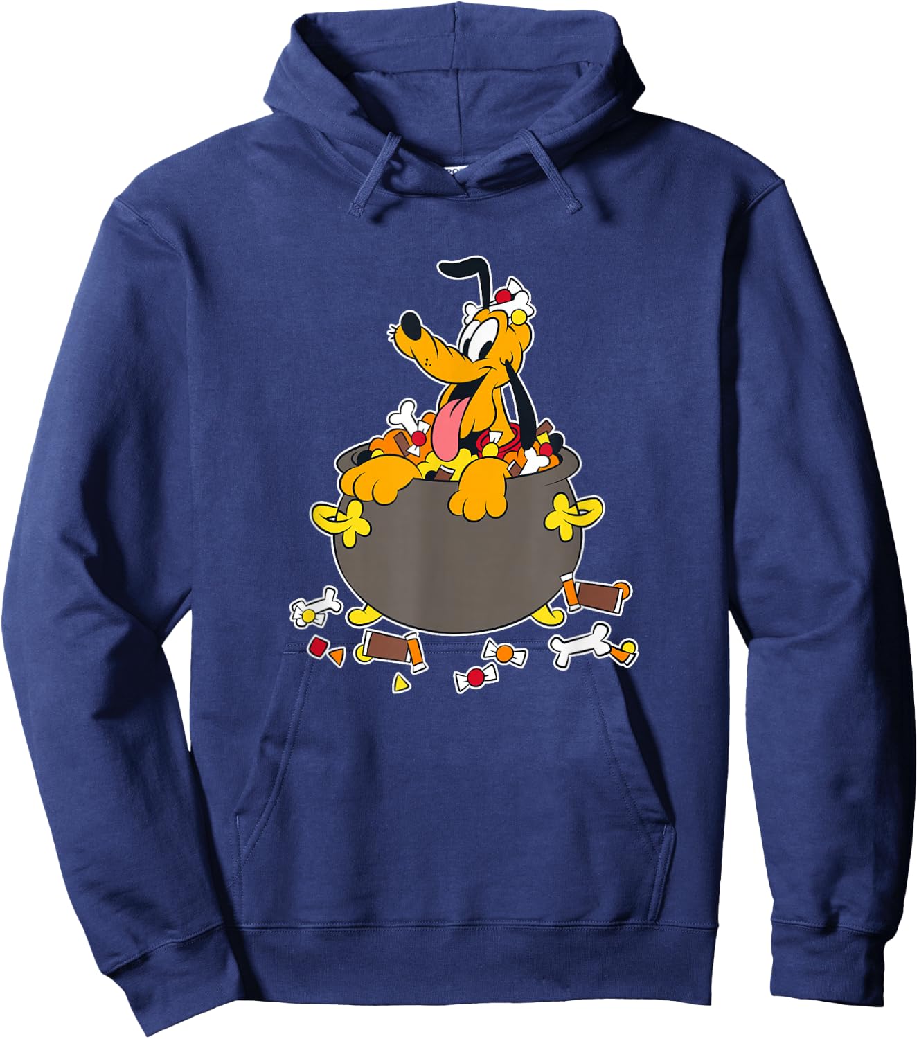 Disney Mickey And Friends Halloween Pluto Inside Candy Bowl Hoodie - Hoodie | Navy