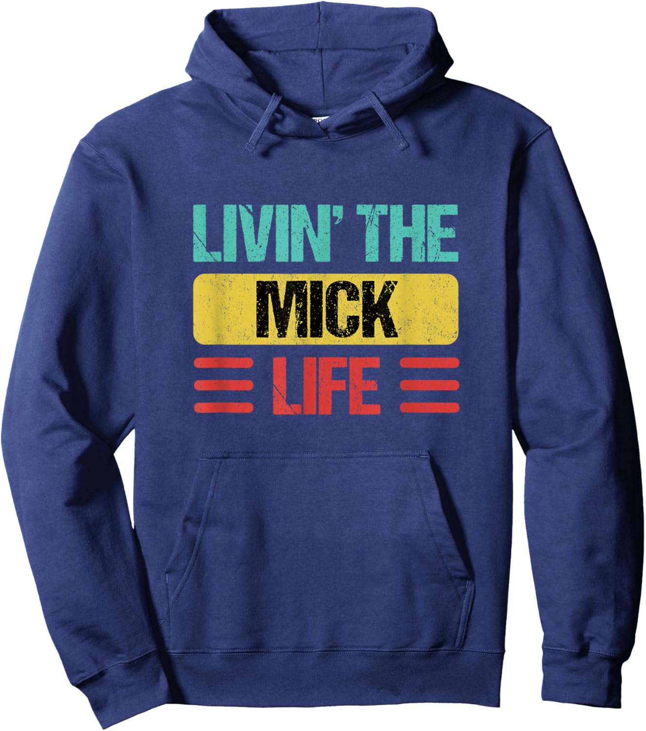 Mick Name Hoodie - Hoodie | Navy