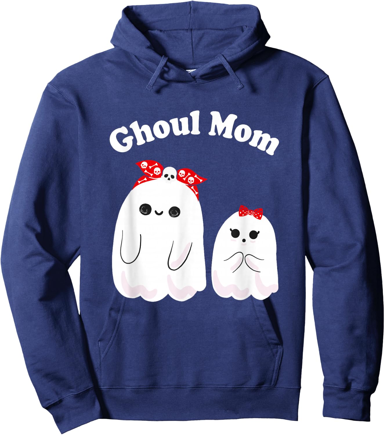 Ghoul Mom, Mother Ghost, Mama Funny Woman Halloween Costume Hoodie - Hoodie | Navy