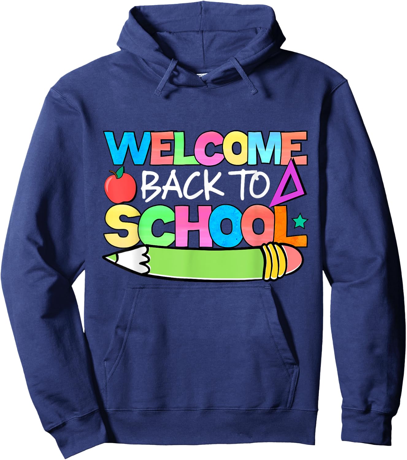 Welcome Back to School Fun First Day of School Vibes Hoodie - Hoodie | Navy