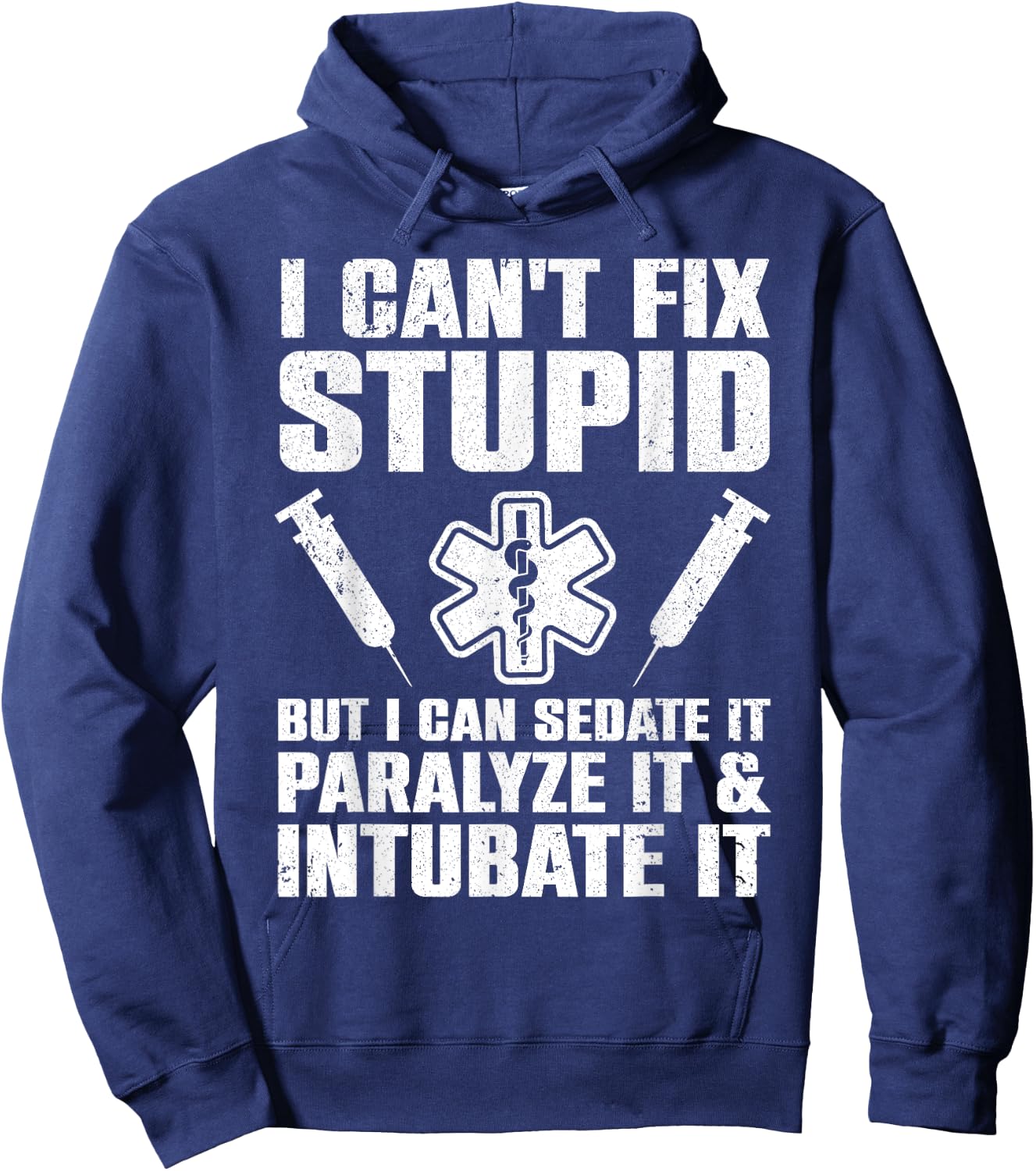 Funny Paramedic Design Women EMT Paramedic EMS Lover Hoodie - Hoodie | Navy