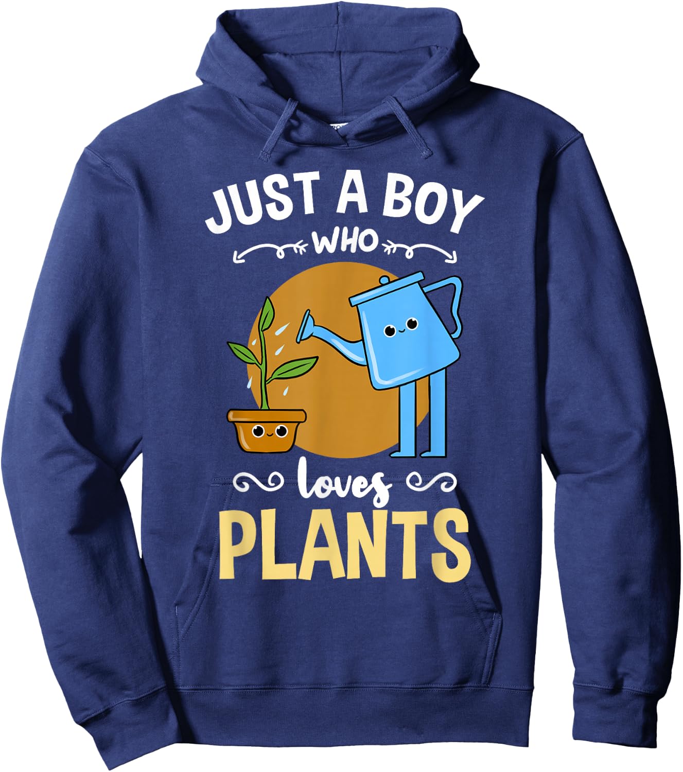 Just A Boy Who Loves Plants Hoodie - Hoodie | Navy