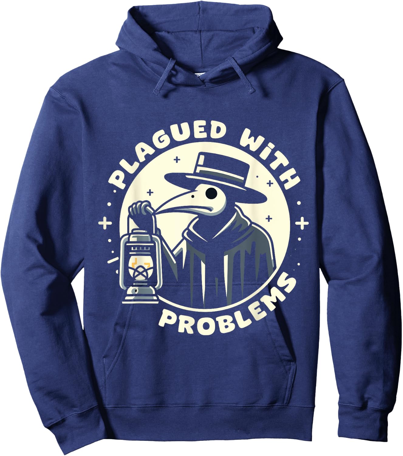 Plague Doctor Costume Men Women Doctor Plagued With Problems Hoodie - Hoodie | Navy