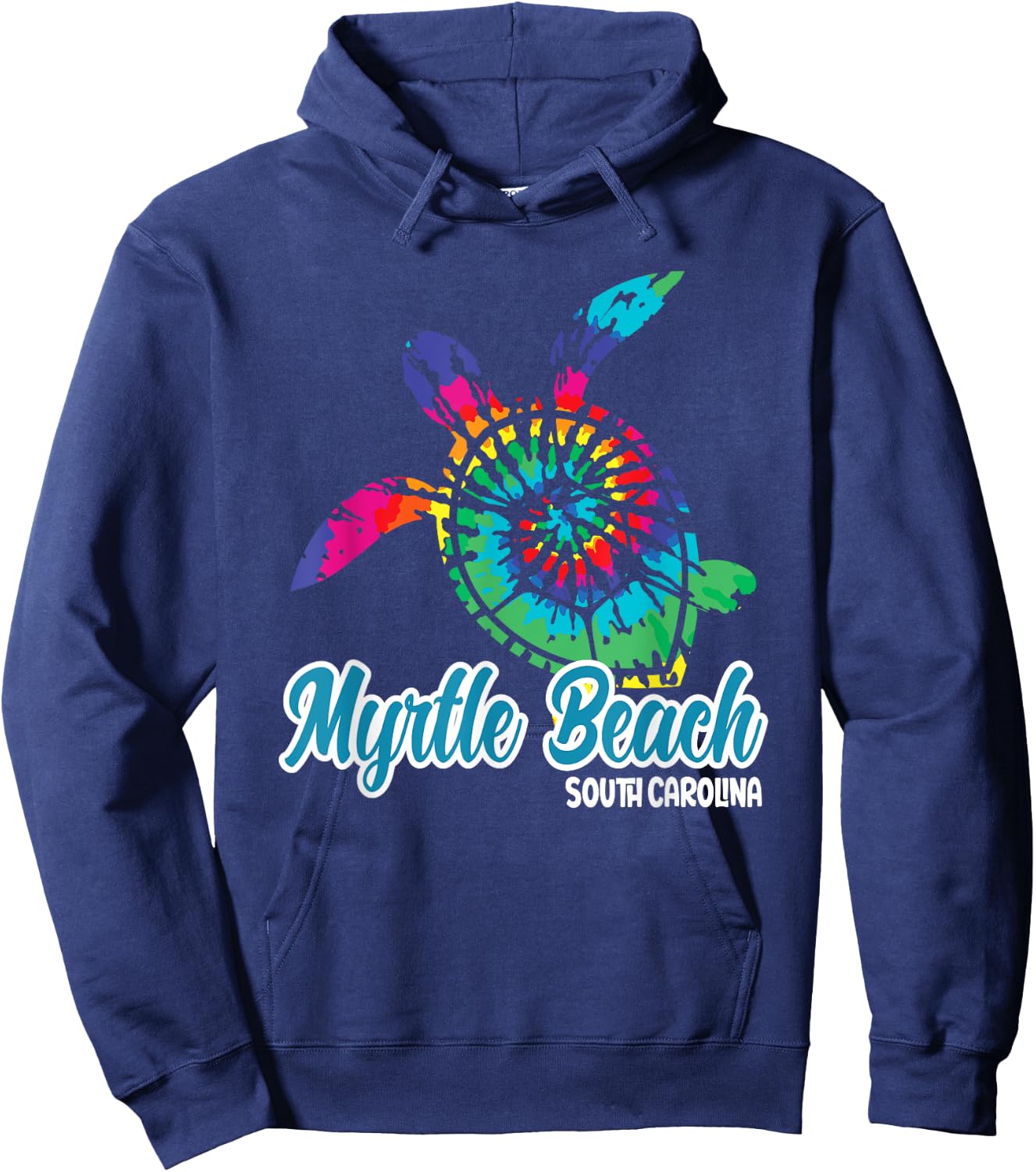 Myrtle Beach Souvenirs S Carolina Tie Dye Save Sea Turtle Men Women Girls Kids Hoodie - Hoodie | Navy