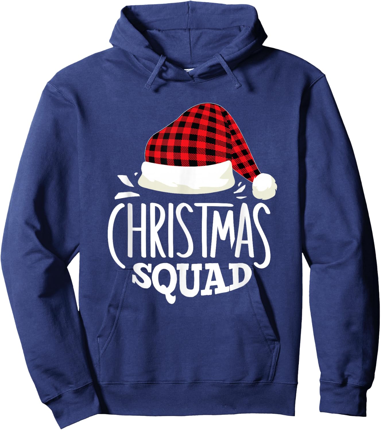 Christmas Squad Family Group Matching Christmas Pajama Party Hoodie - Hoodie | Navy