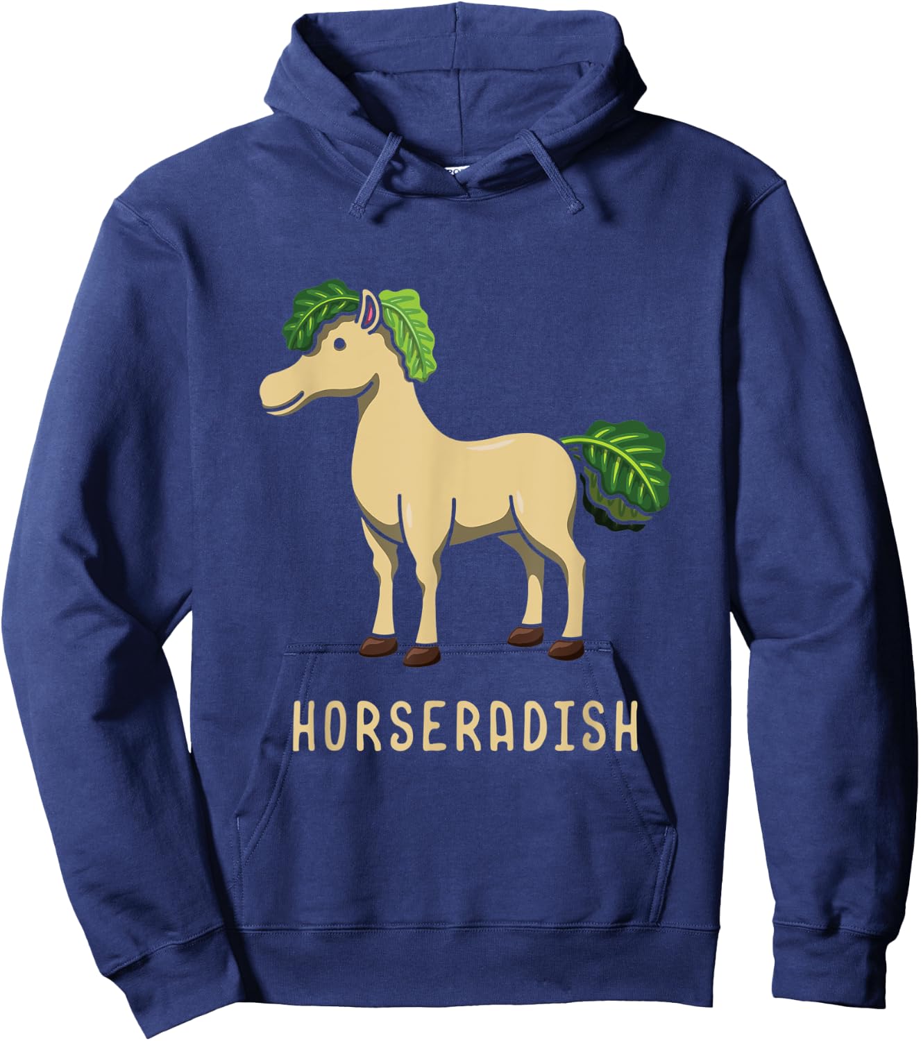 Horseradish Horse Whisperer Animal Farming Radish Vegetable Hoodie - Hoodie | Navy