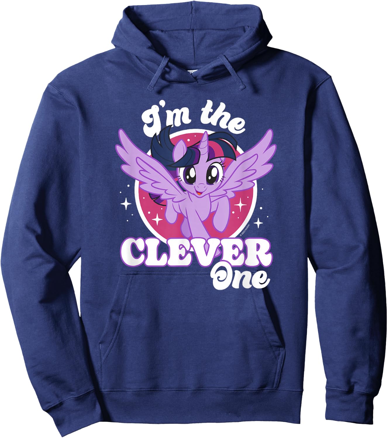 My Little Pony Twilight Sparkle I'm The Clever One Poster Hoodie - Hoodie | Navy