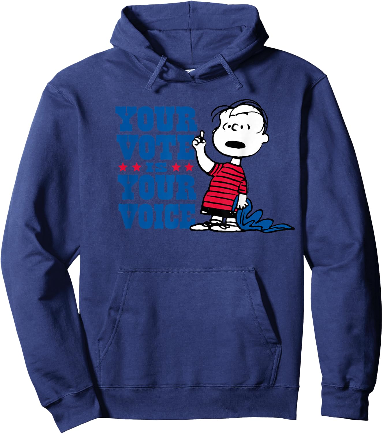 Peanuts - Your Vote Is Your Voice Hoodie - Hoodie | Navy