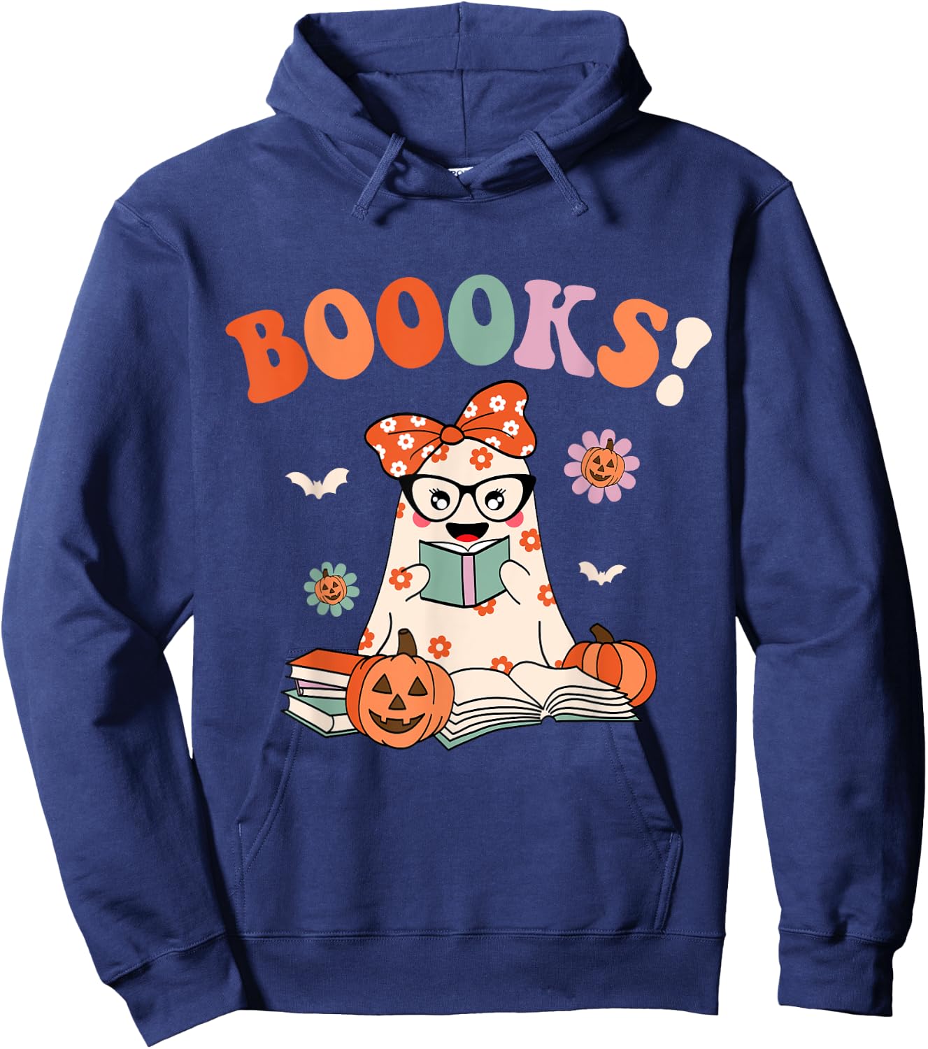 Read More Books Spooky Teacher Cute Halloween Women Men Hoodie - Hoodie | Navy