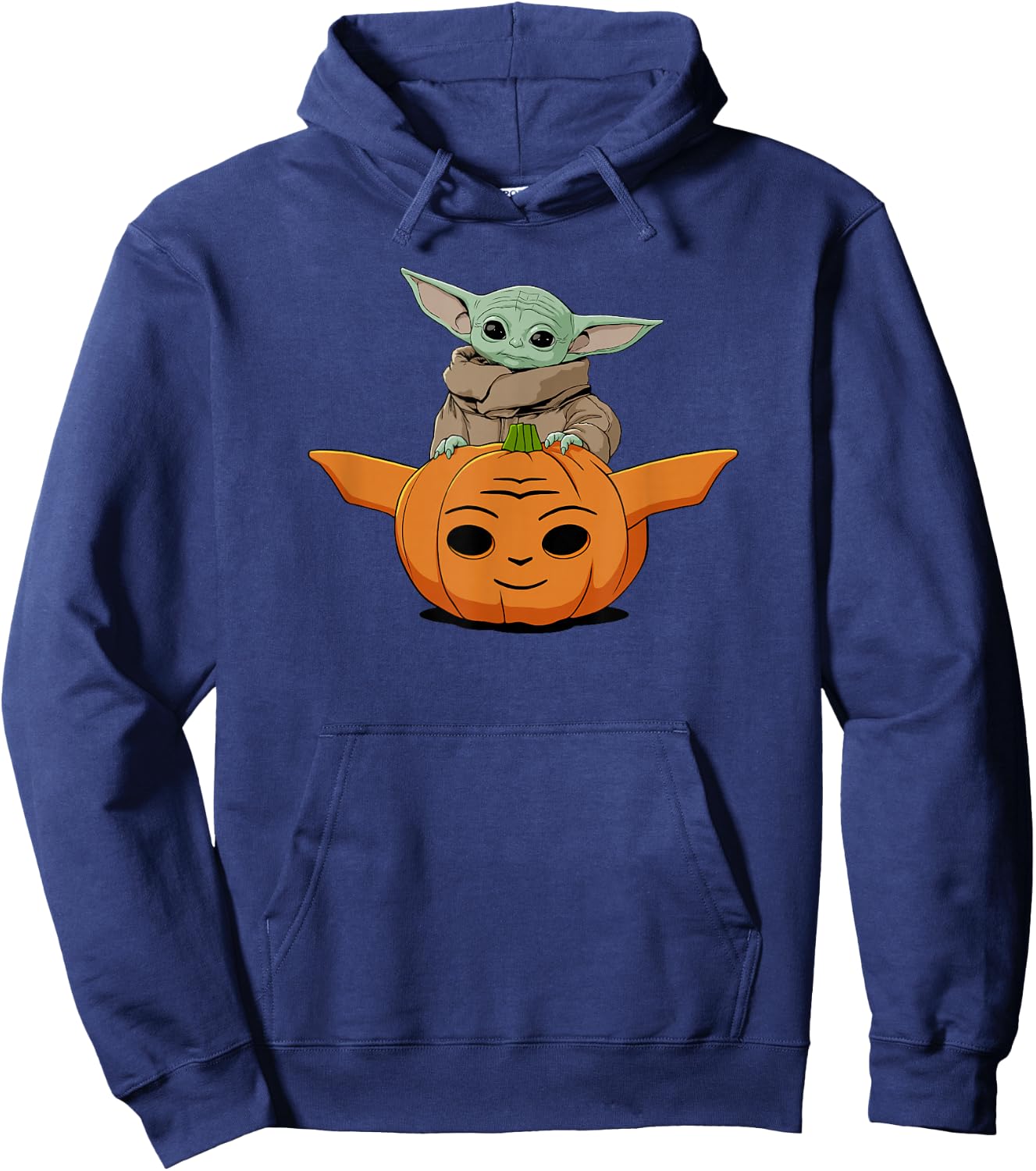 Star Wars: The Mandalorian Halloween Grogu Cute Pumpkin Hoodie - Hoodie | Navy