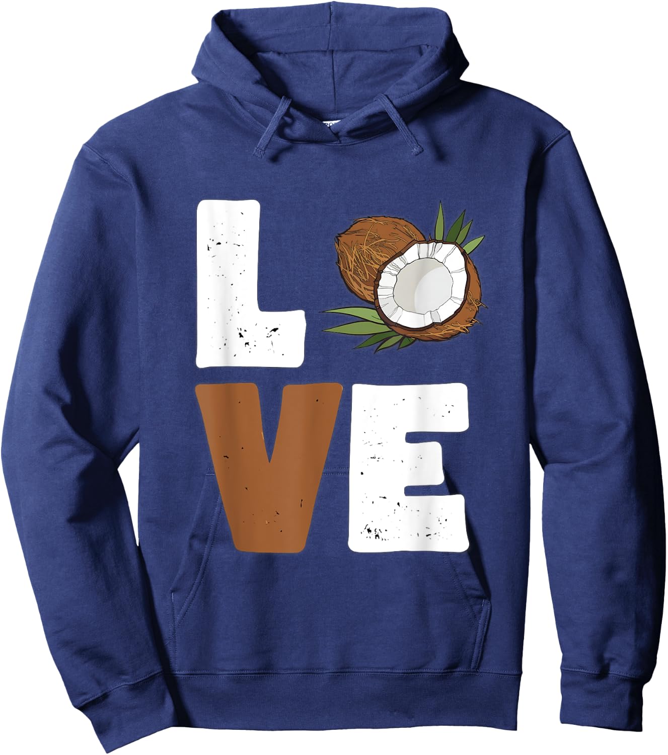 Love Coconut Women Shirt Coconut Lovers for Kids and Girls Hoodie - Hoodie | Navy