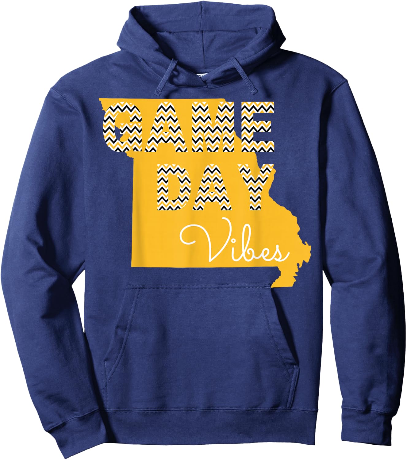 Missouri Football Game Day Vibes Fall Tailgate Hoodie - Hoodie | Navy