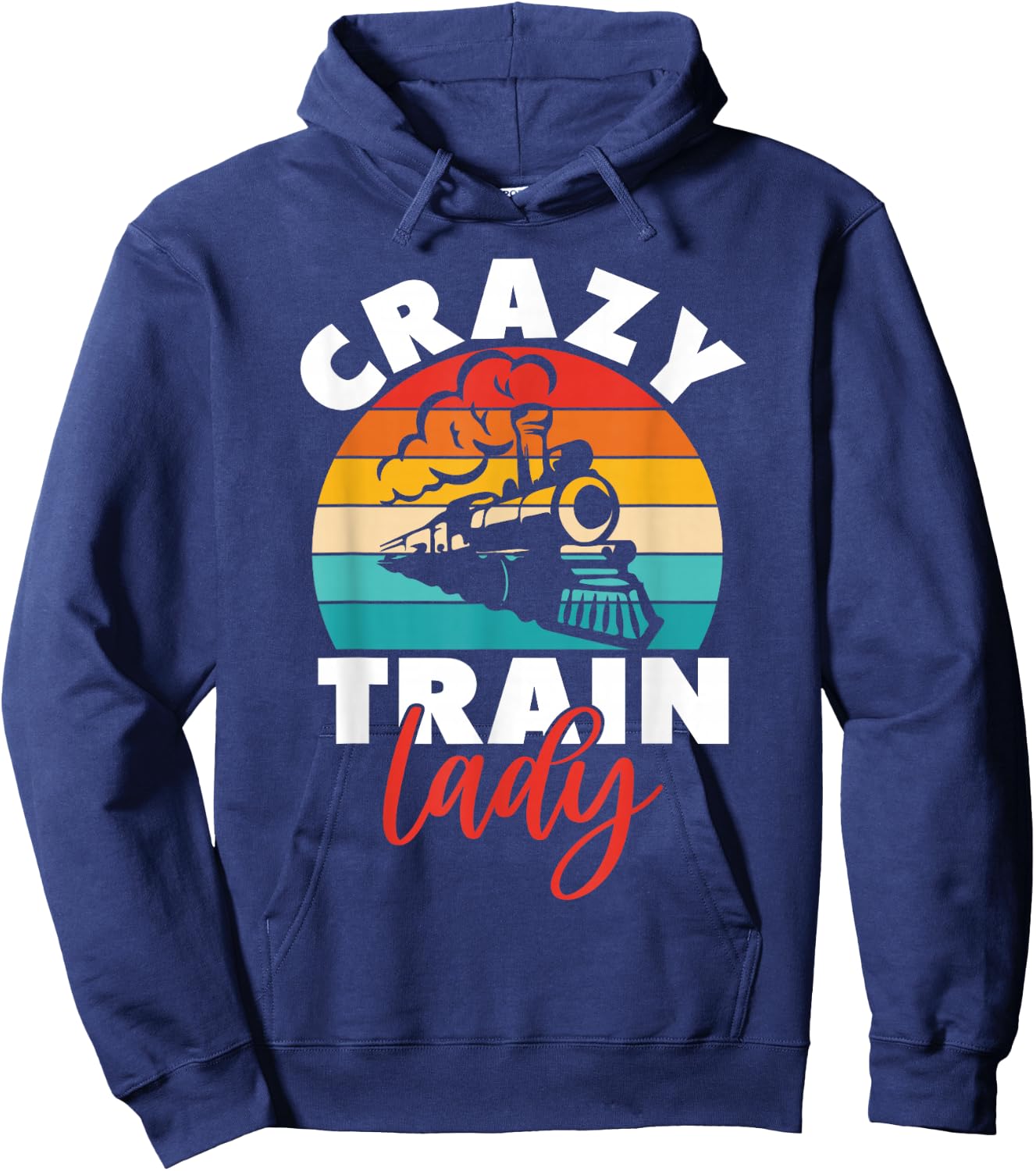 Crazy Train Lady Train Driver Hoodie - Hoodie | Navy
