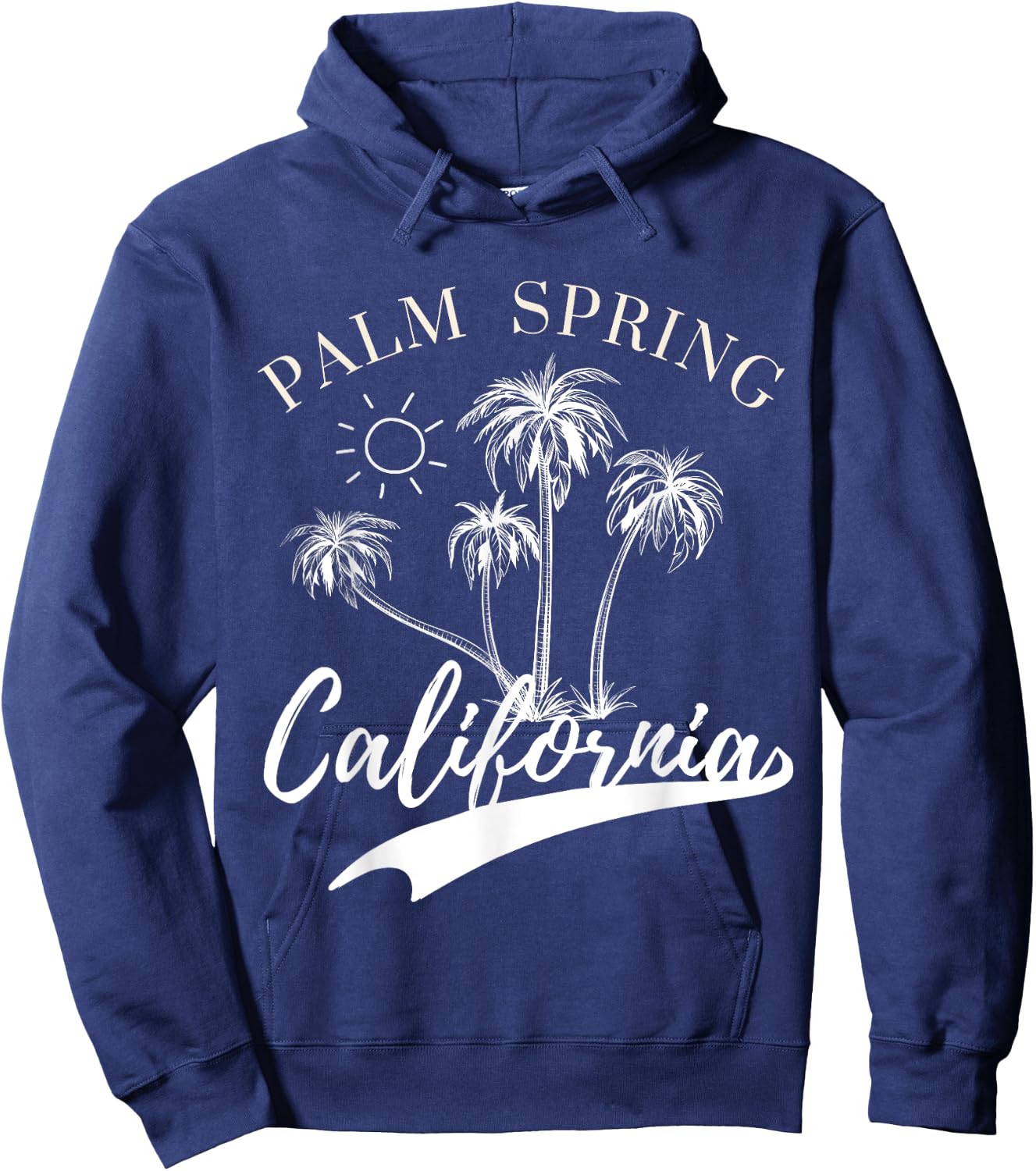 Palm Springs California Beach CA Surfer Tree Gifts & Apparel Men Women Kids Hoodie - Hoodie | Navy