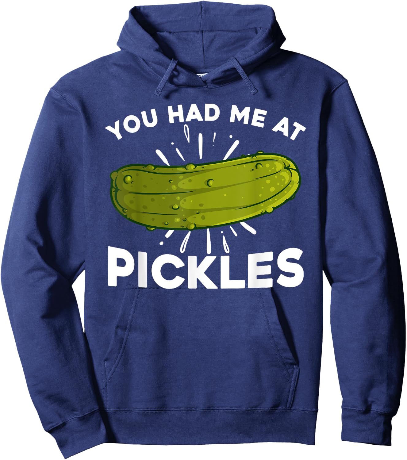 Cool Pickle Art Women Kids Pickled Cucumber Lovers Hoodie - Hoodie | Navy