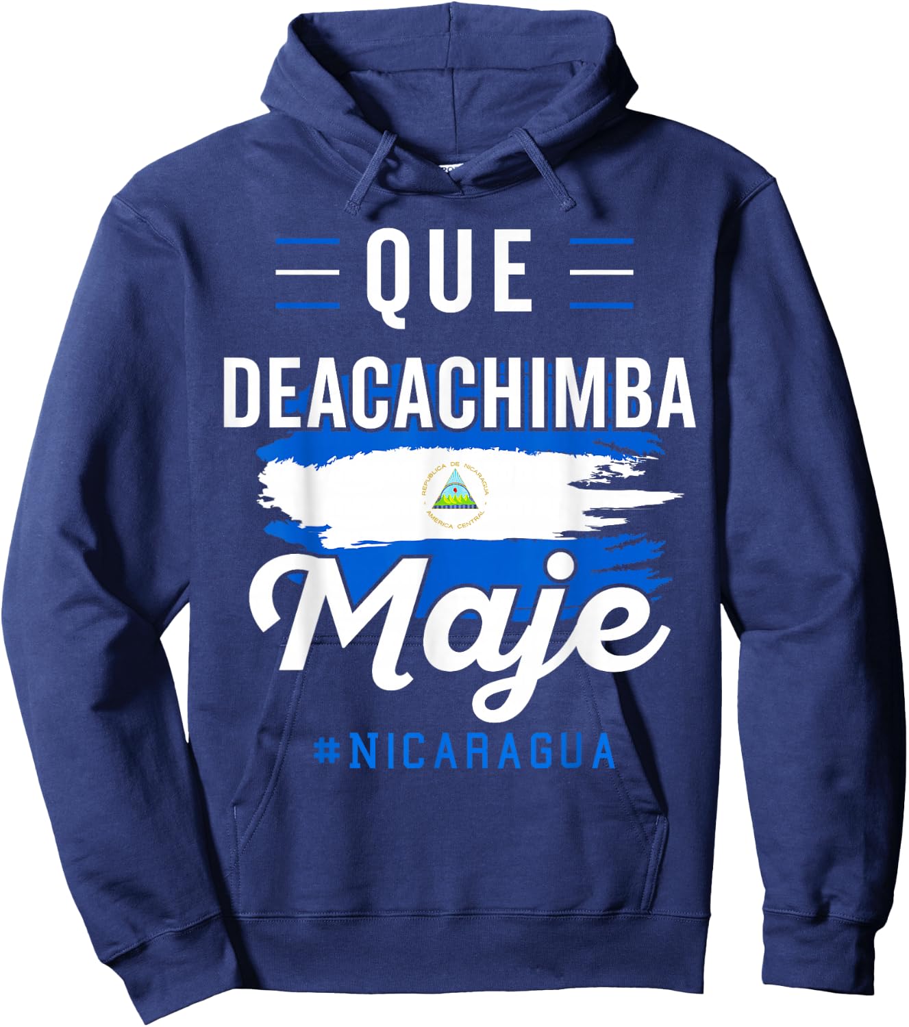 Nicaragua Flag Camiseta Nicaraguan Nicoya Pinoleros Nica Small Hoodie - Hoodie | Navy