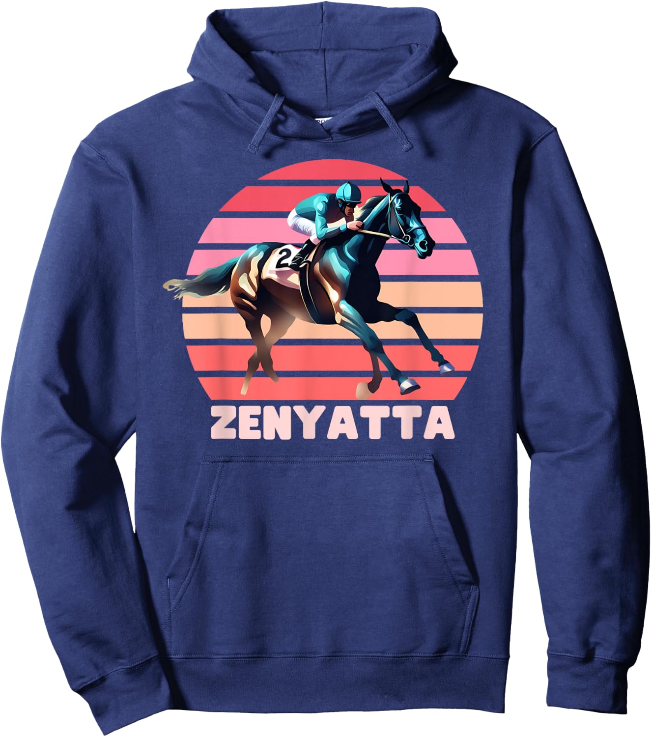 Zenyatta Horse, Horse Racing, Del Mar, Santa Anita Shirt Hoodie - Hoodie | Navy
