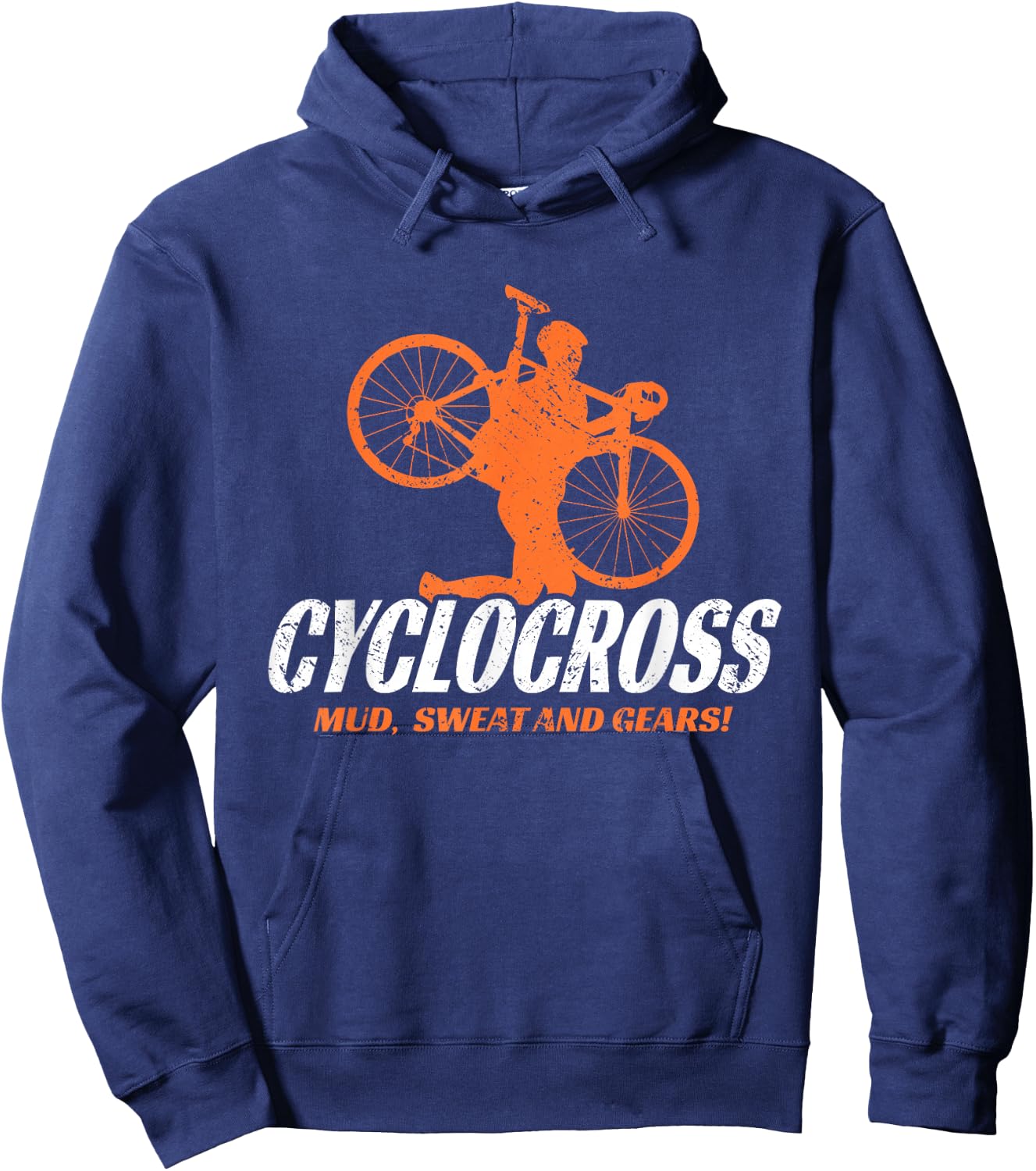 Cyclocross Saying With Cyclocross Bike Hoodie - Hoodie | Navy