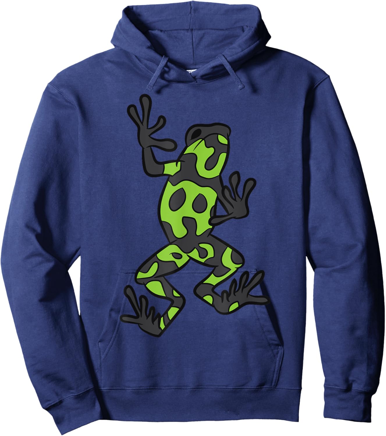 Green And Black Poison Arrow Frog Green Poison Dart Frog Hoodie - Hoodie | Navy
