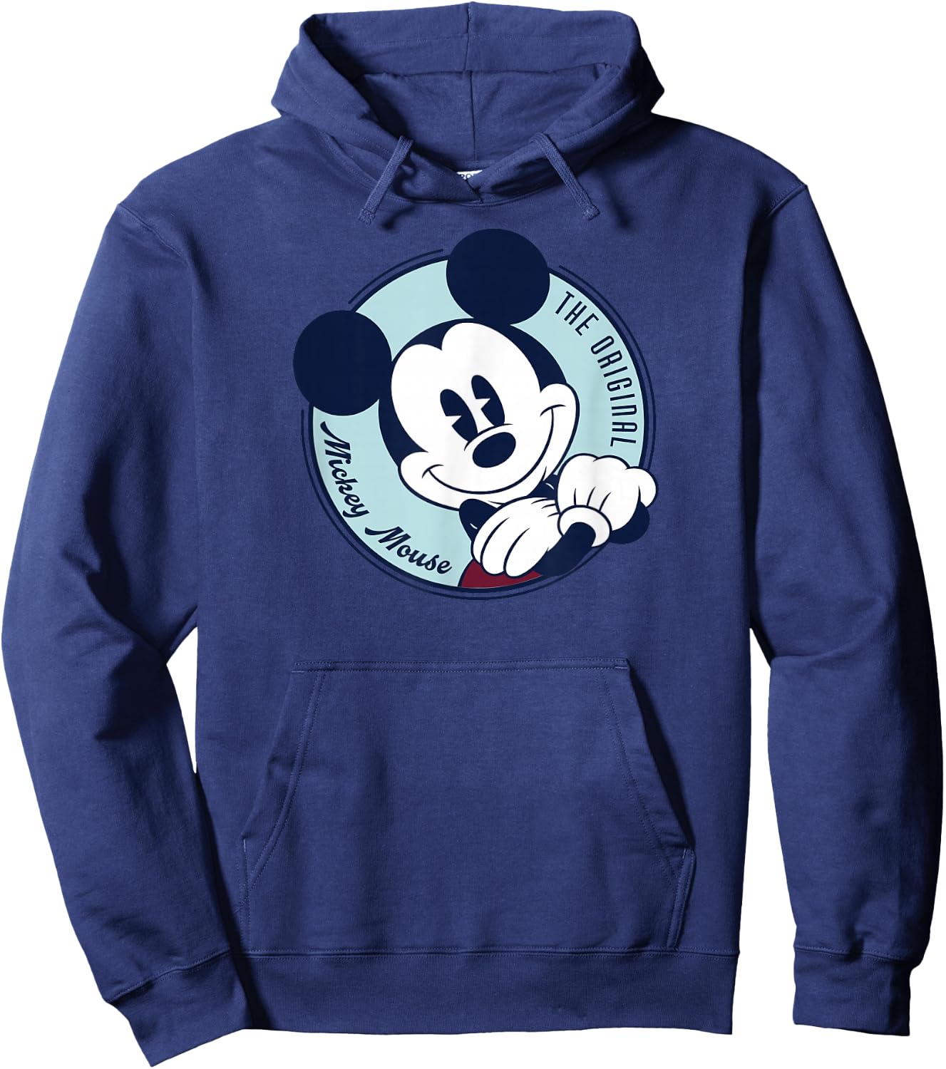 Disney The Original Mickey Mouse Retro Vintage Small Hoodie - Hoodie | Navy