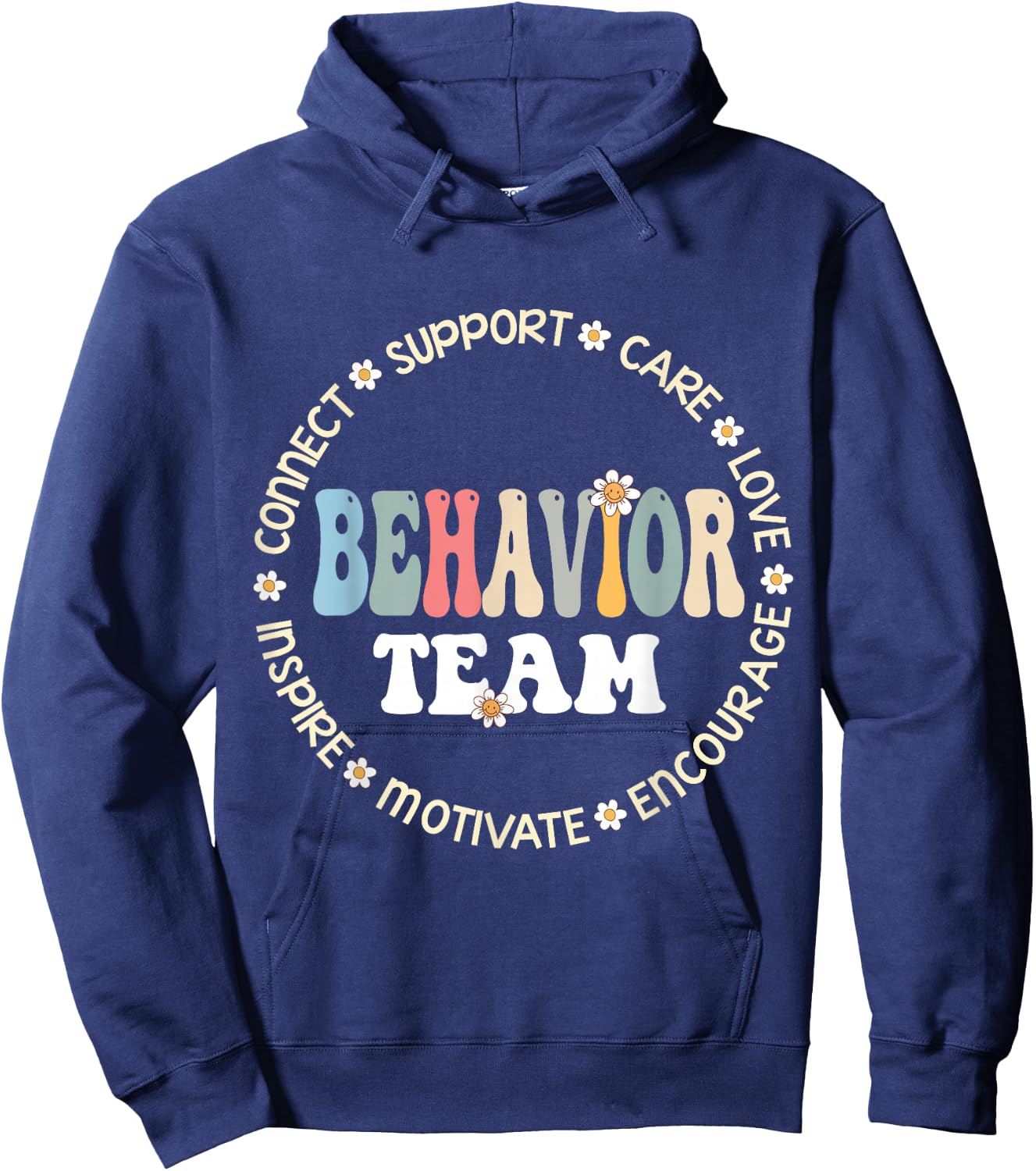 Behavior Team Special Education Teacher SPED Squad School Hoodie - Hoodie | Navy