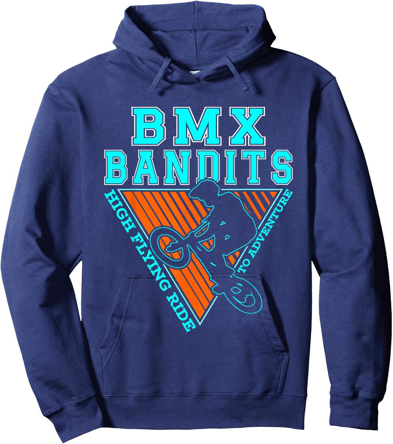 BMX Bandits High Flying Ride To Adventure | Cycling Cyclist Hoodie - Hoodie | Navy
