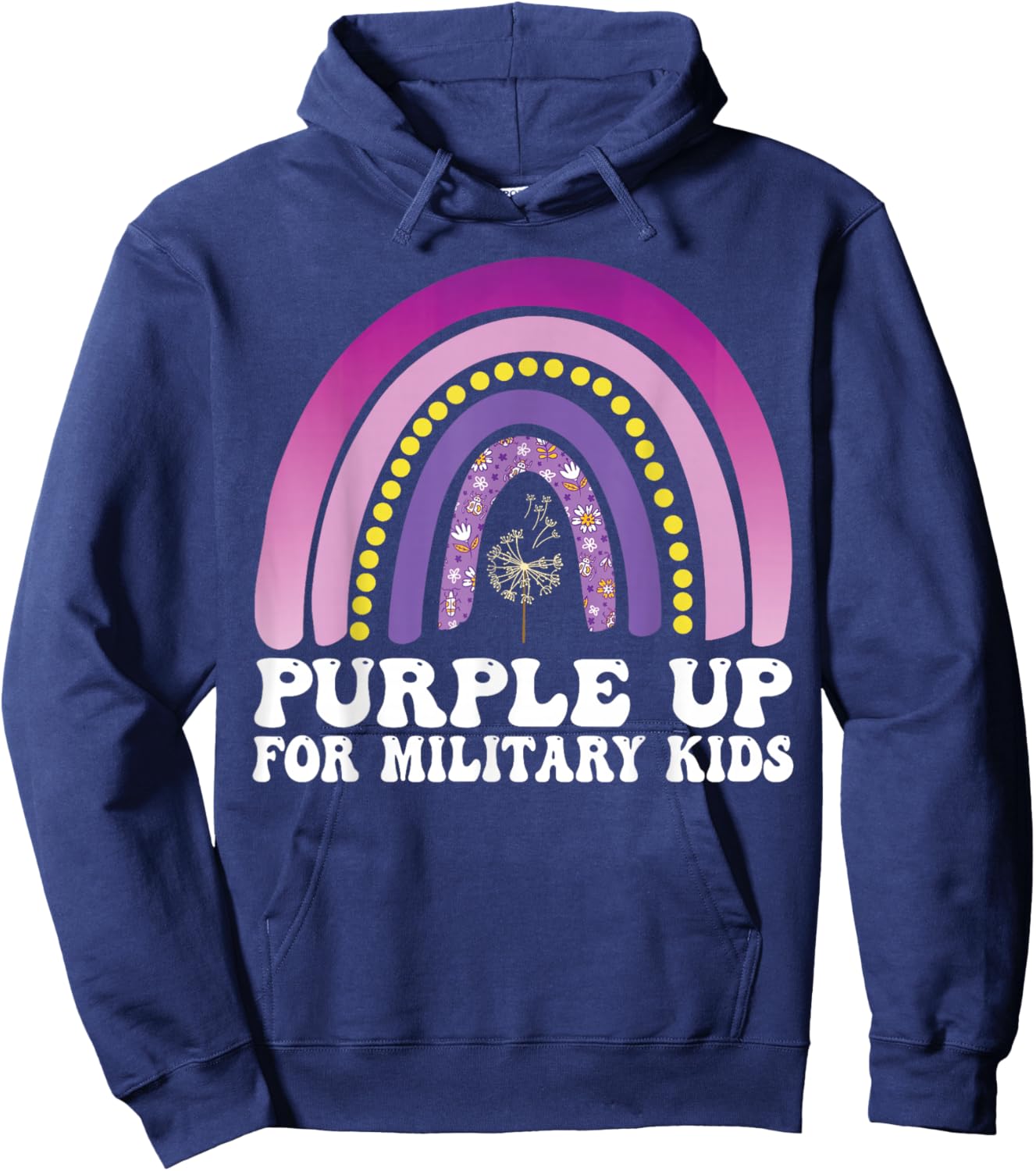 Purple Up for Military Kids Month of the Military Child Hoodie - Hoodie | Navy