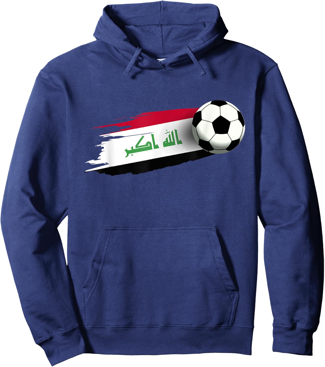 Iraq Flag Jersey Iraqi Soccer Team Iraqi Hoodie - Hoodie | Navy