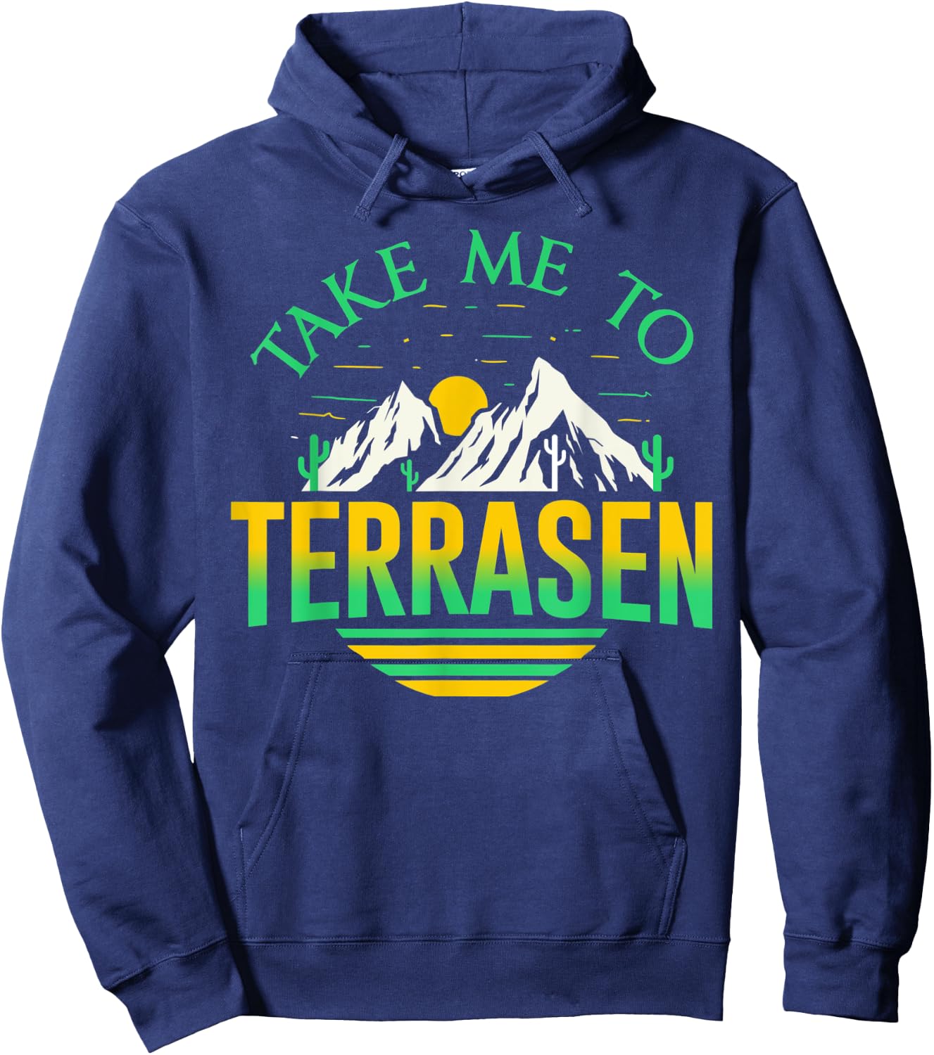 Take Me To Terrasen Nature Adventure Hiking Hoodie - Hoodie | Navy