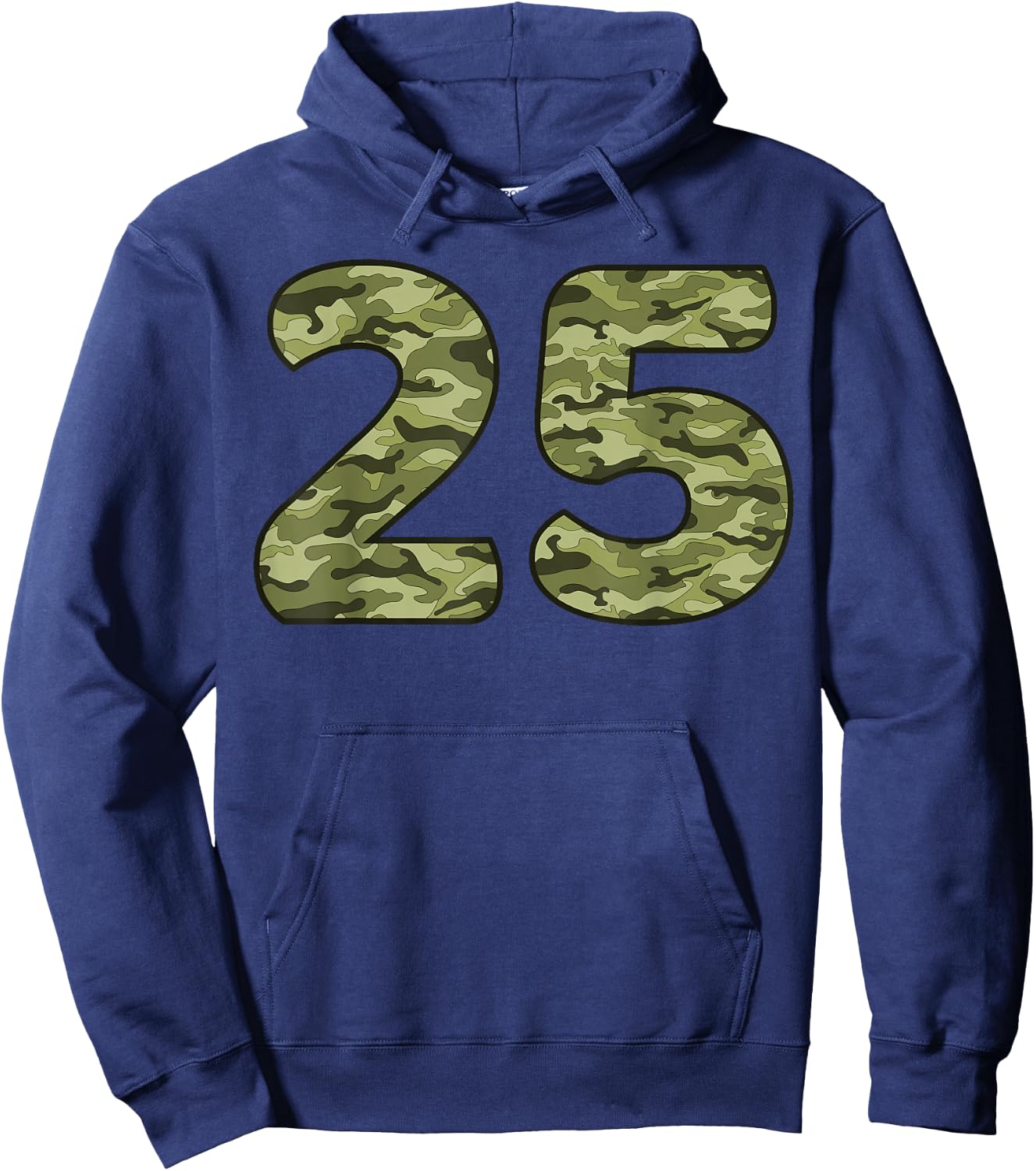 25 Year Old Birthday Camouflage Military 25th Birthday Hoodie - Hoodie | Navy