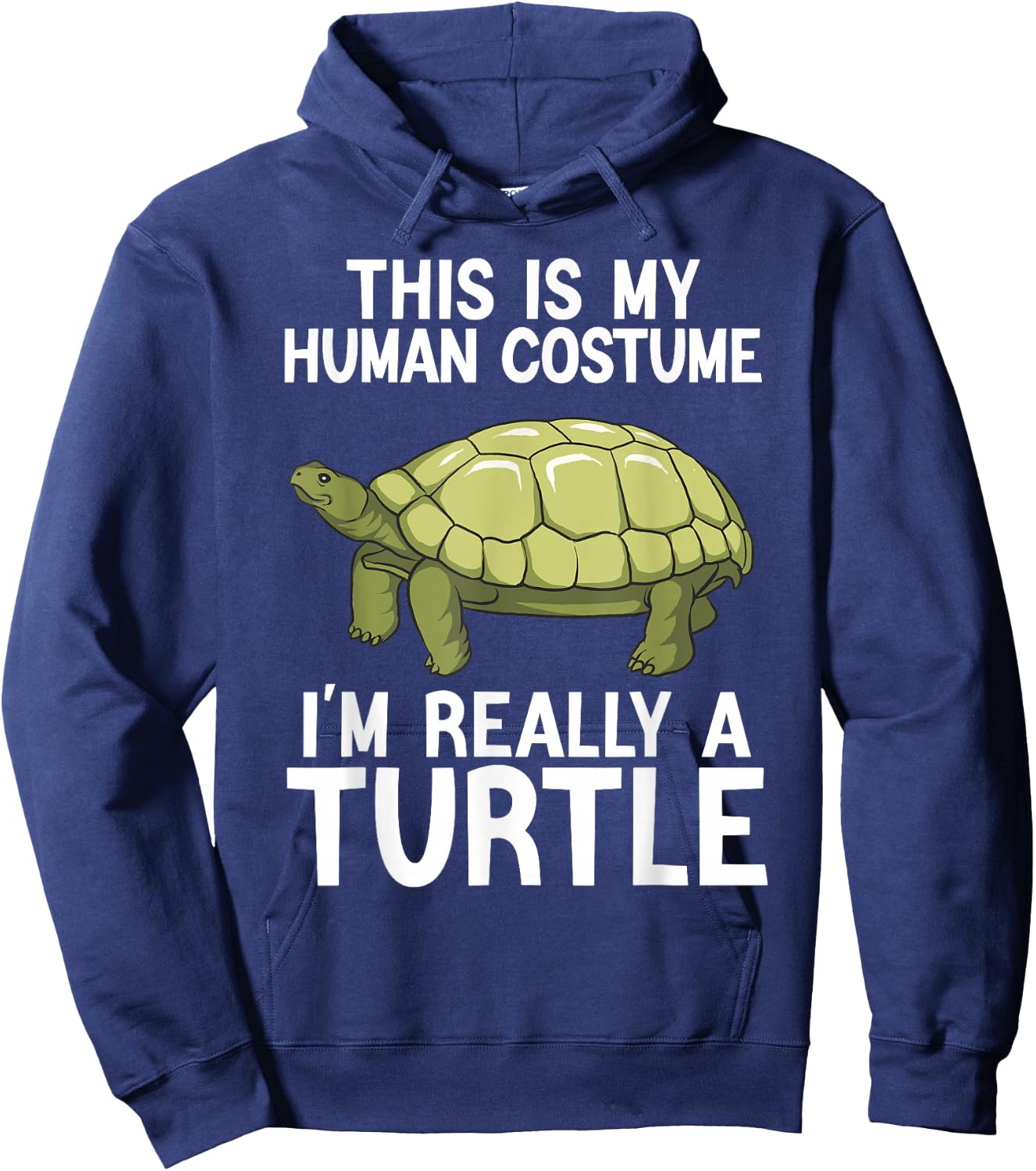 Simple Halloween Costumes Women Funny Turtle Costume Hoodie - Hoodie | Navy