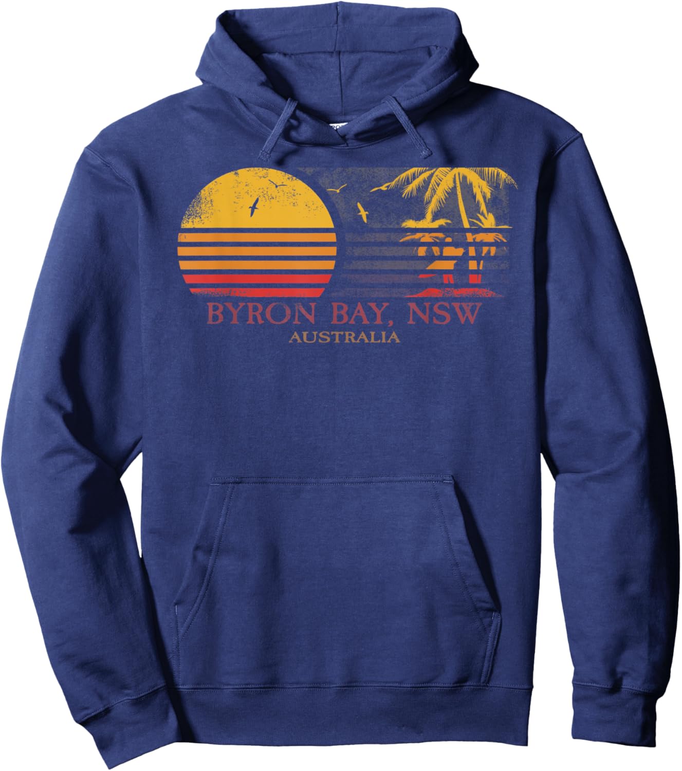 Byron Bay Surfer I Australia I Retro I Byron Bay Surf Hoodie - Hoodie | Navy