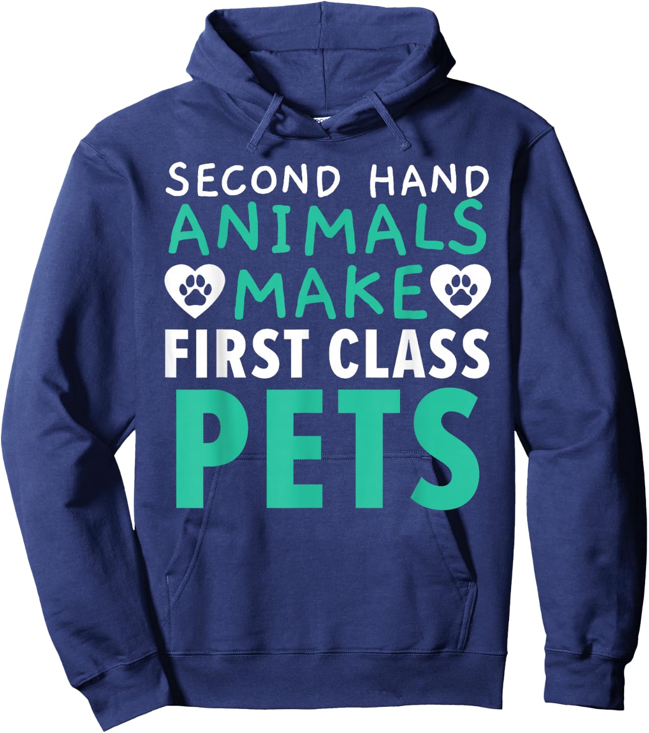 Animal Foster Animal Shelter Pet Adoption Animal Rescue Hoodie - Hoodie | Navy