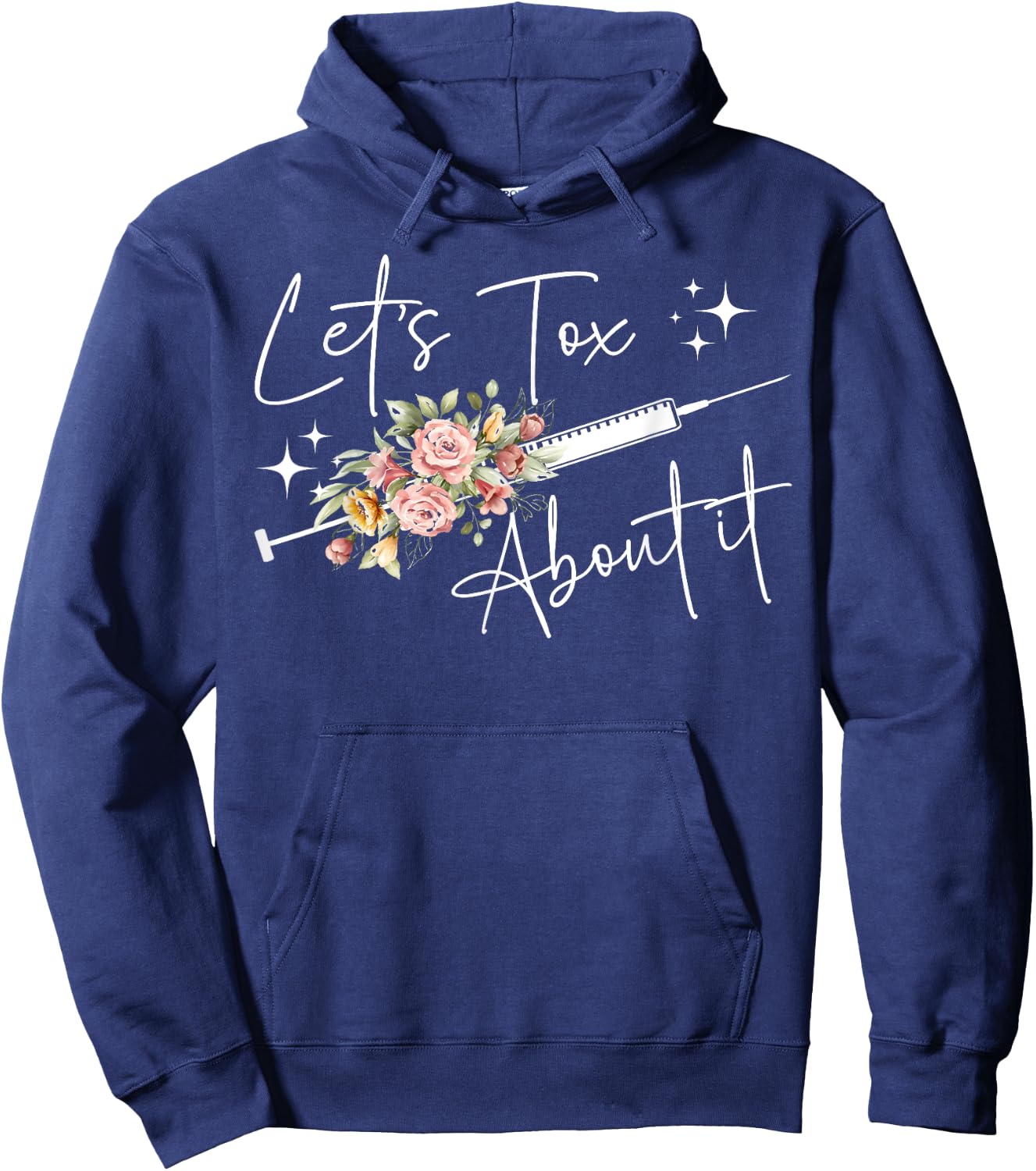 Let's Tox About It Nurse Injector Aesthetic Nurse Injector Hoodie - Hoodie | Navy