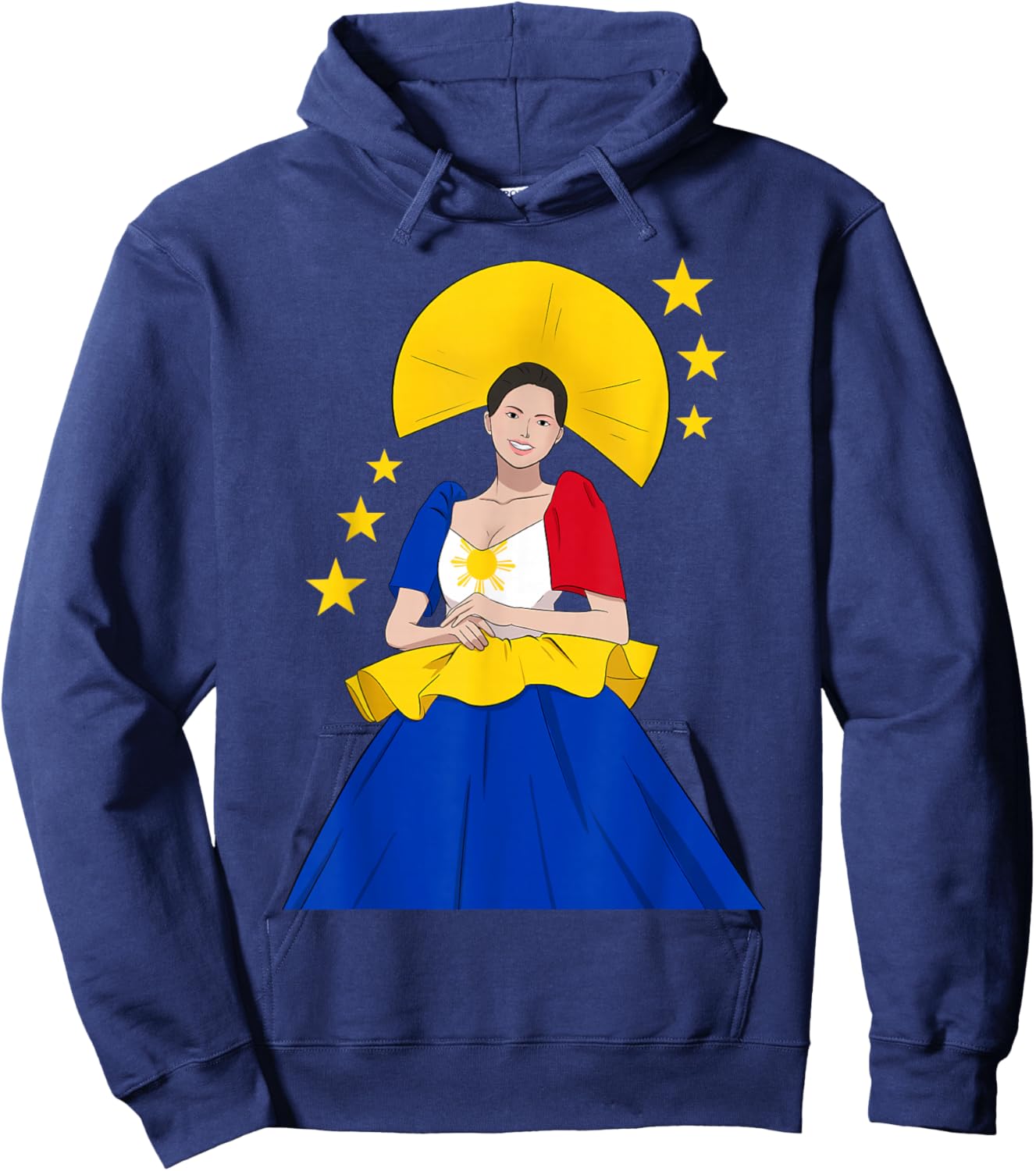 Philippines Pinay Filipina Filipiniana Proud Woman Girl Hoodie - Hoodie | Navy