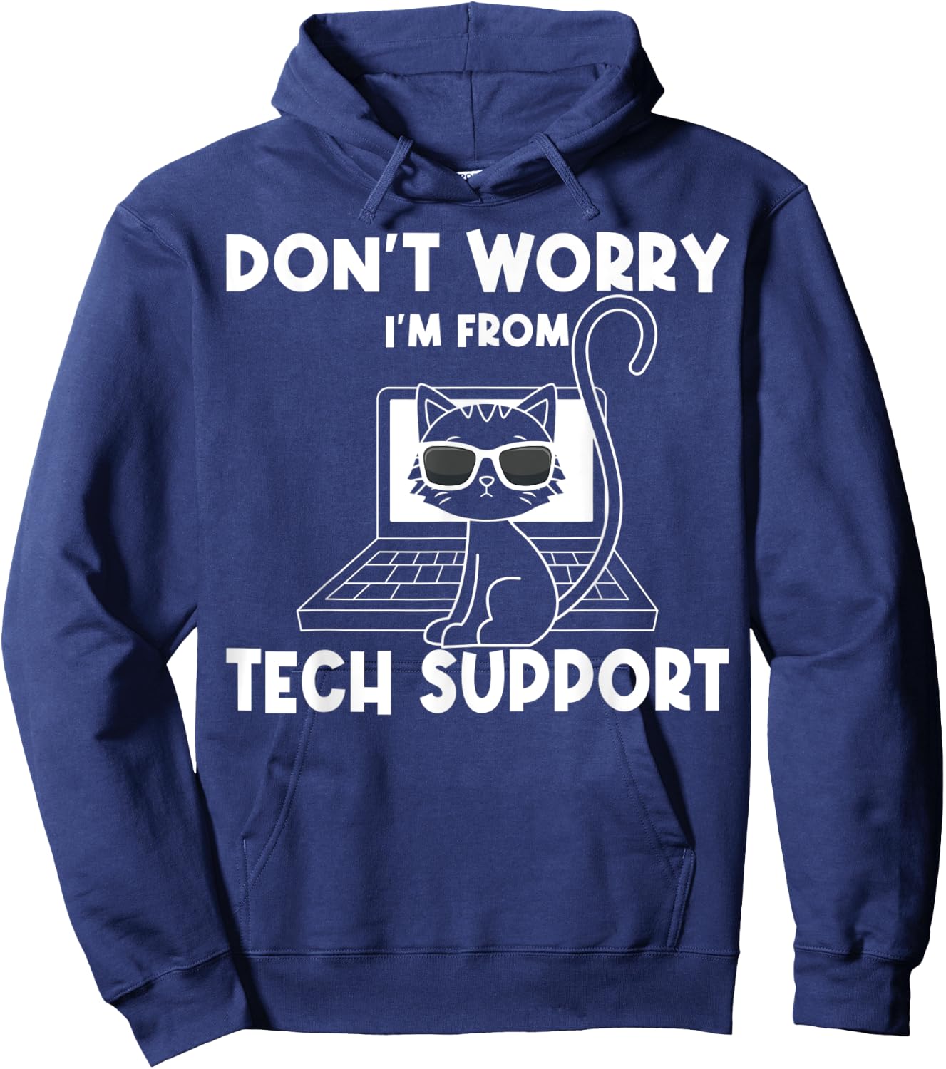 Tech Support Help Desk Information Technology Call Center Hoodie - Hoodie | Navy
