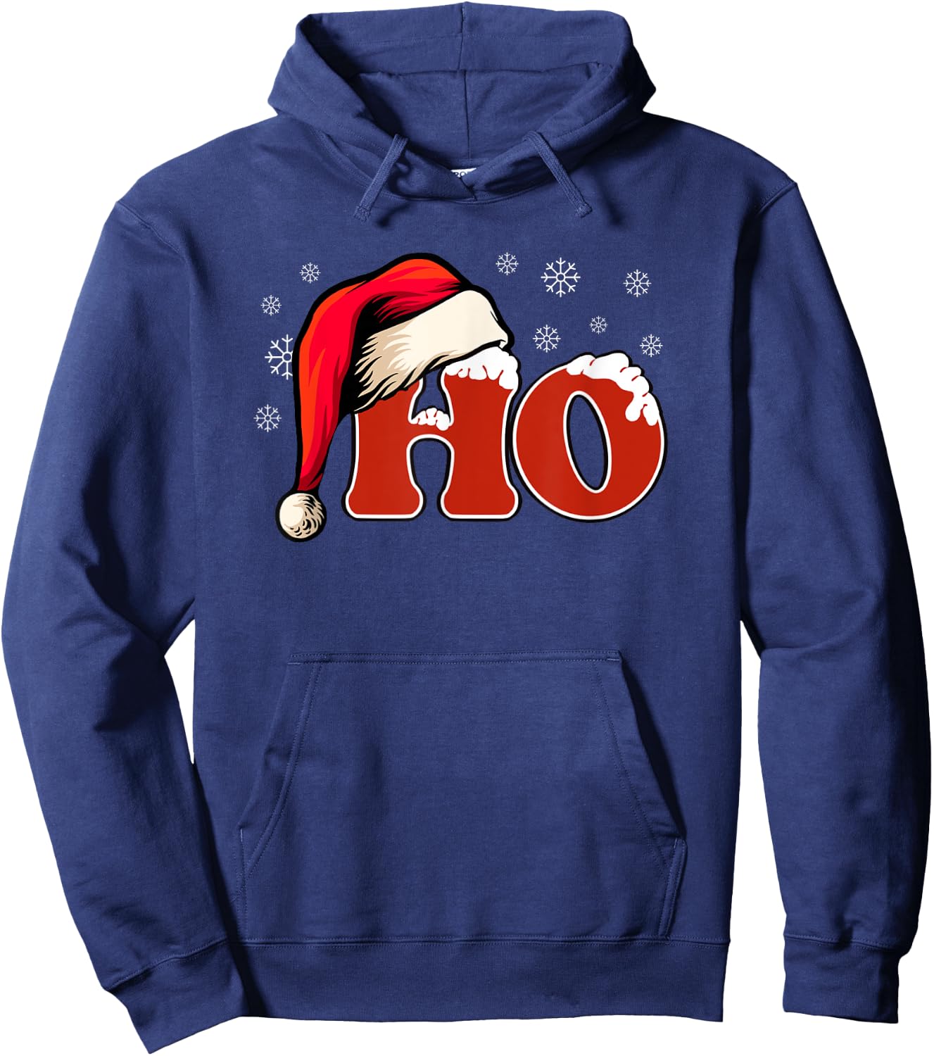Funny Where My Ho's At - One Snowy HO! Says It all Christmas Hoodie - Hoodie | Navy