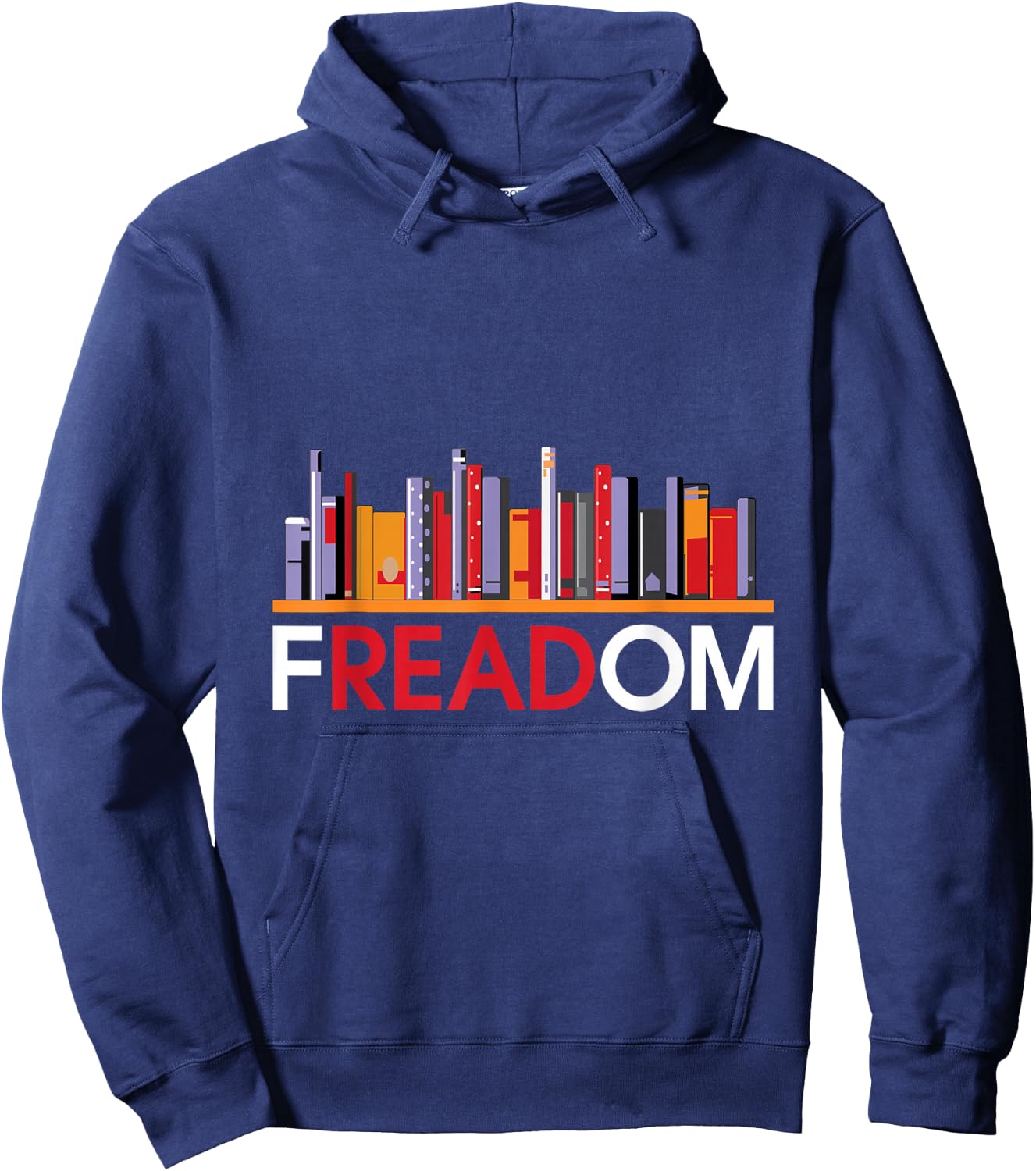 Freadom Anti Ban Books Freedom To Read Book Lover Reading Hoodie - Hoodie | Navy