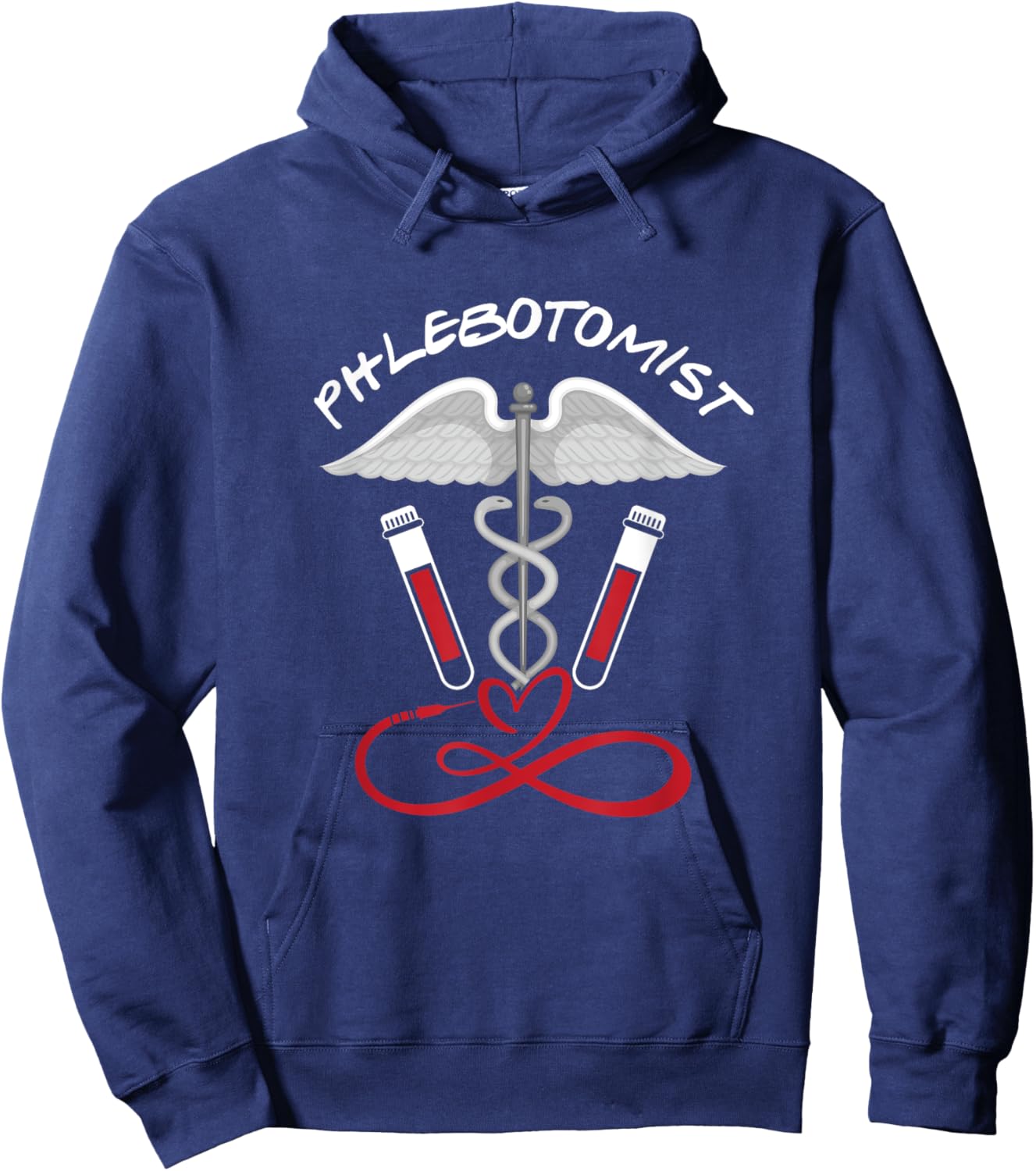 Phlebotomist | Phlebotomy Nurse | Veins Blood Hoodie - Hoodie | Navy