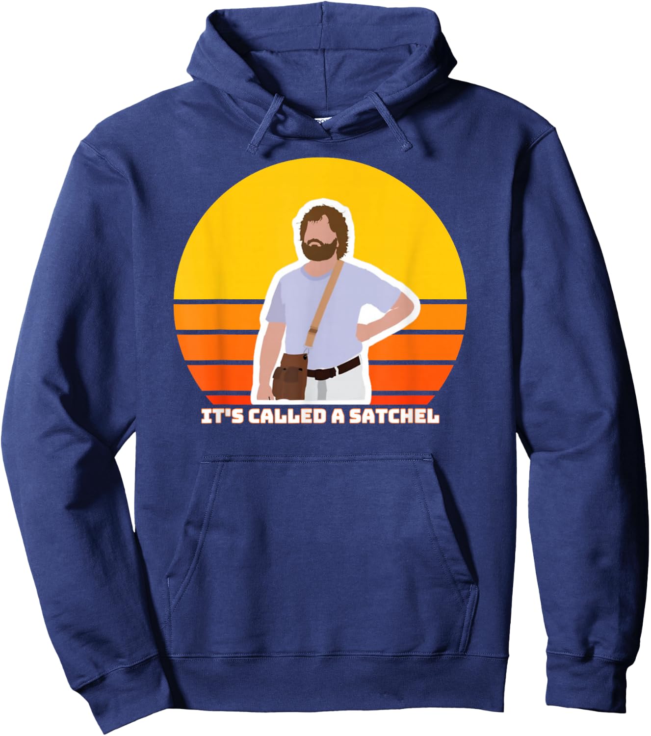 Hangover Movie, Classic Cinema, Funny Man's Satchel Shirt Hoodie - Hoodie | Navy