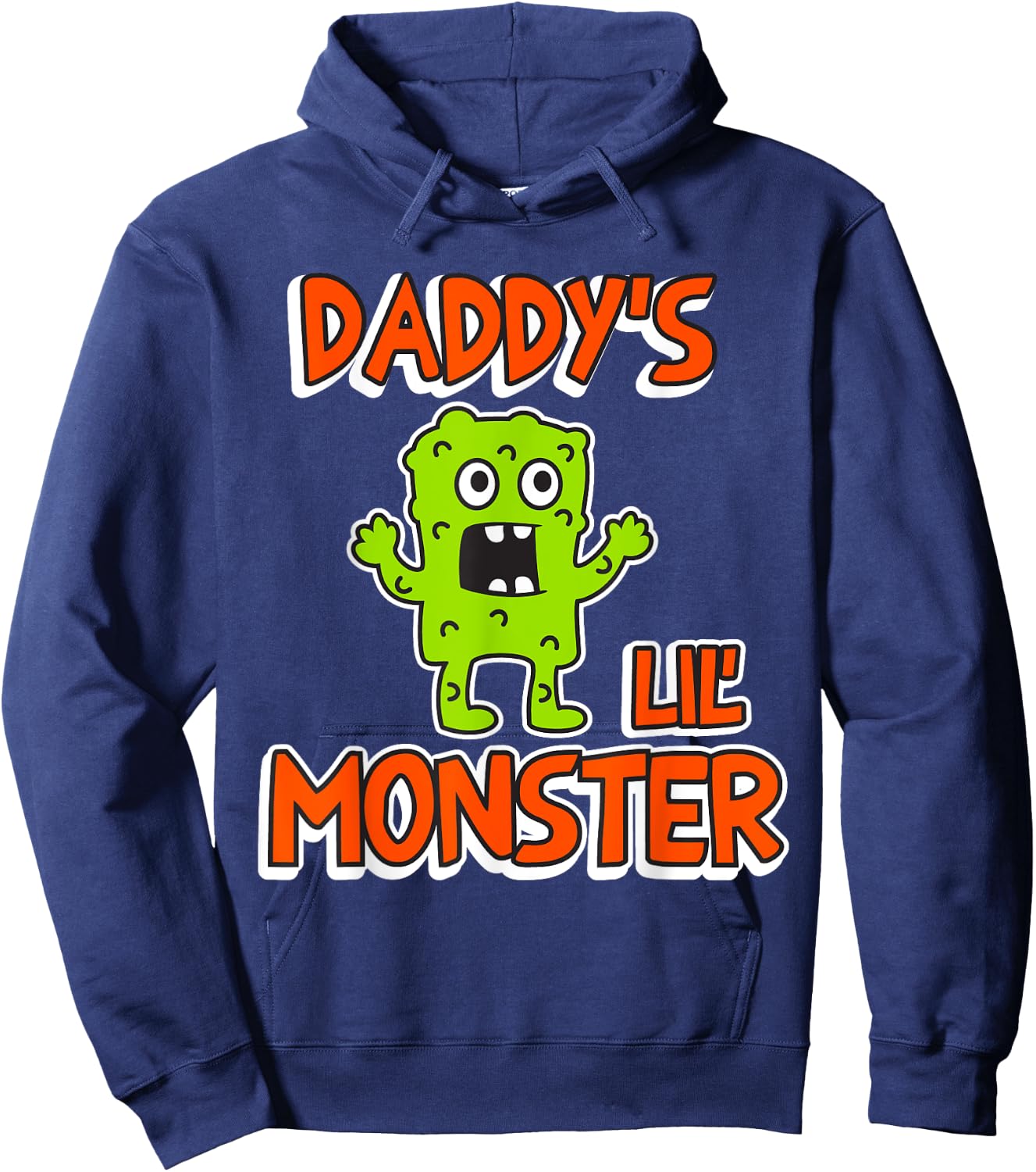 Halloween "Daddy's Lil' Monster" Hoodie - Hoodie | Navy