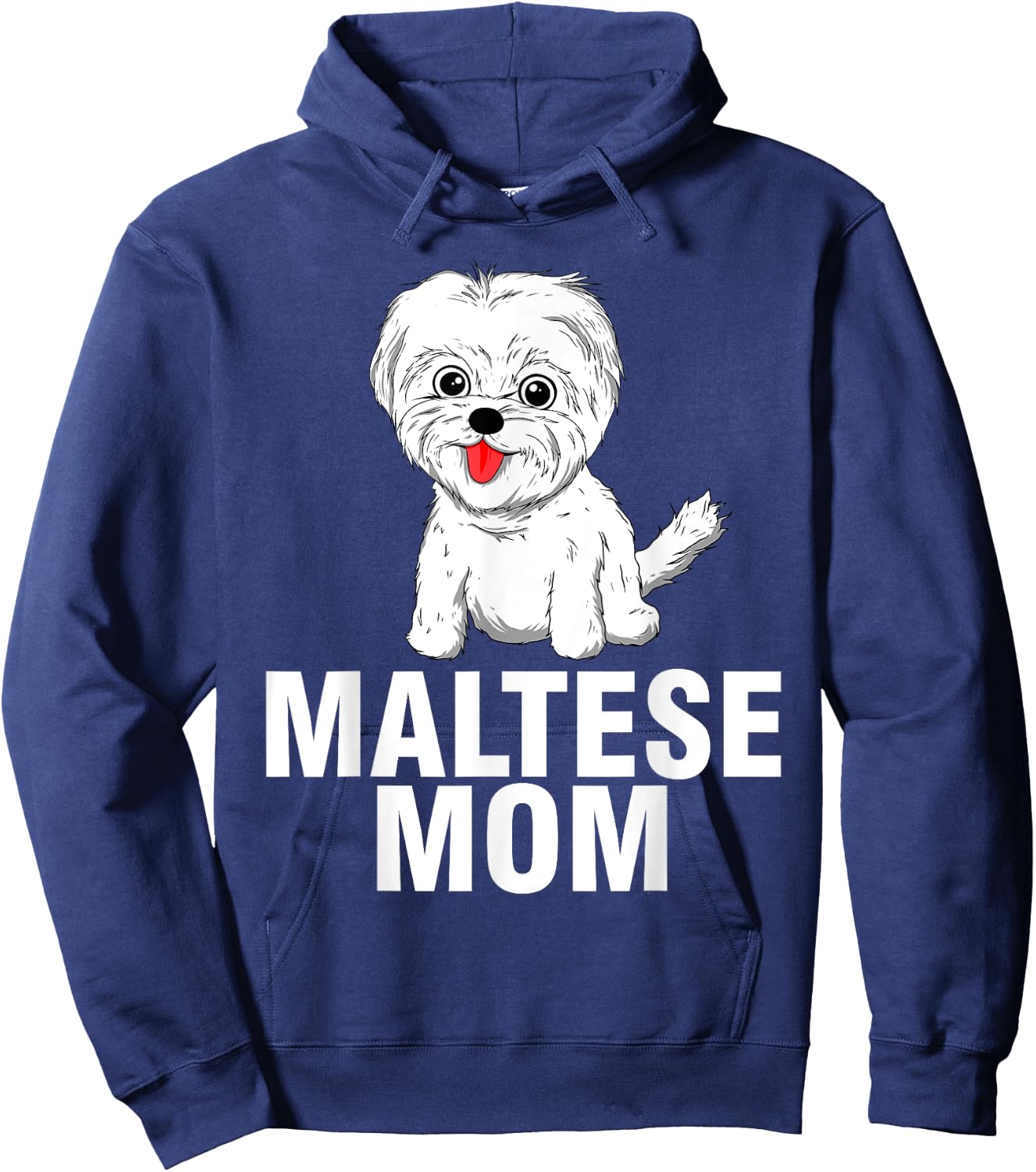 Cool Maltese Mom Girls Dog Groomer Dog Lover Owner Hoodie - Hoodie | Navy